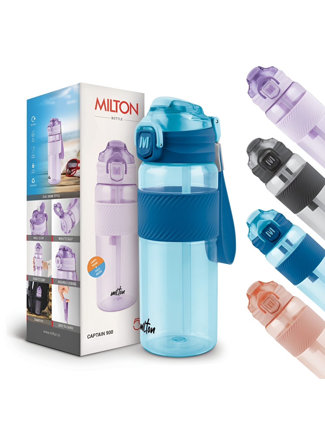Milton Blue Captain Unbreakable BPA-Free Leak-Proof Water Bottle 850 ml Sip Plus Gulp
Milton Blue Captain Unbreakable BPA-Free Leak-Proof Water Bottle 850 ml Sip Plus Gulp