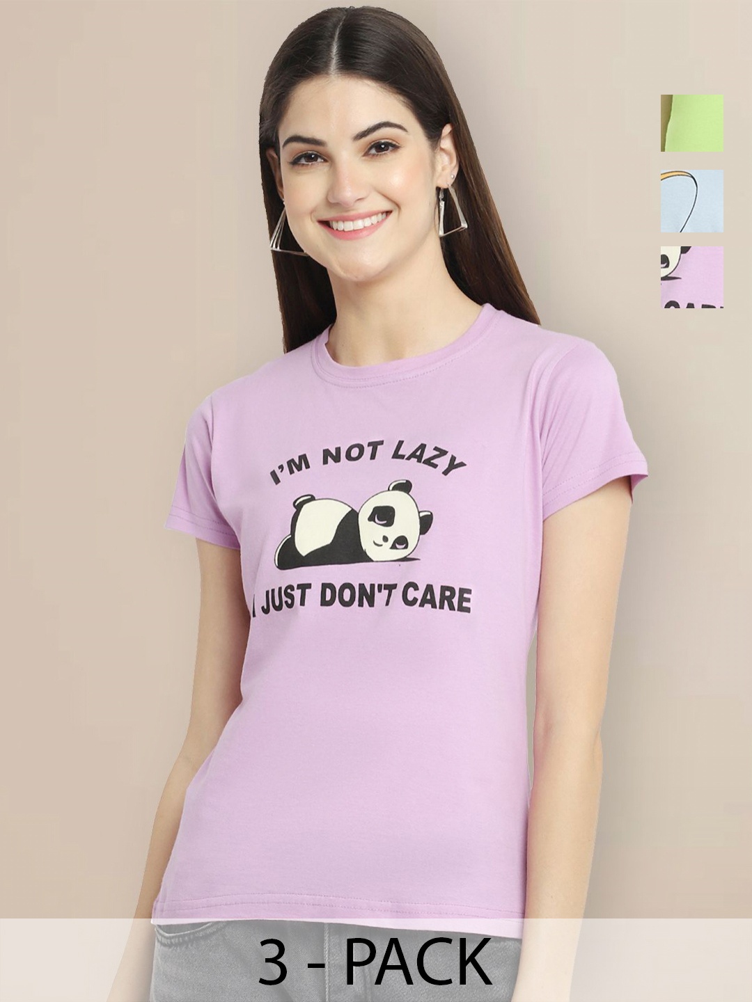 Metronaut Women Pack of 3 Tom & Jerry Graphic Printed Round Neck Cotton T-shirts, Lavender
Metronaut Women Pack of 3 Tom & Jerry Graphic Printed Round Neck Cotton T-shirts, Lavender