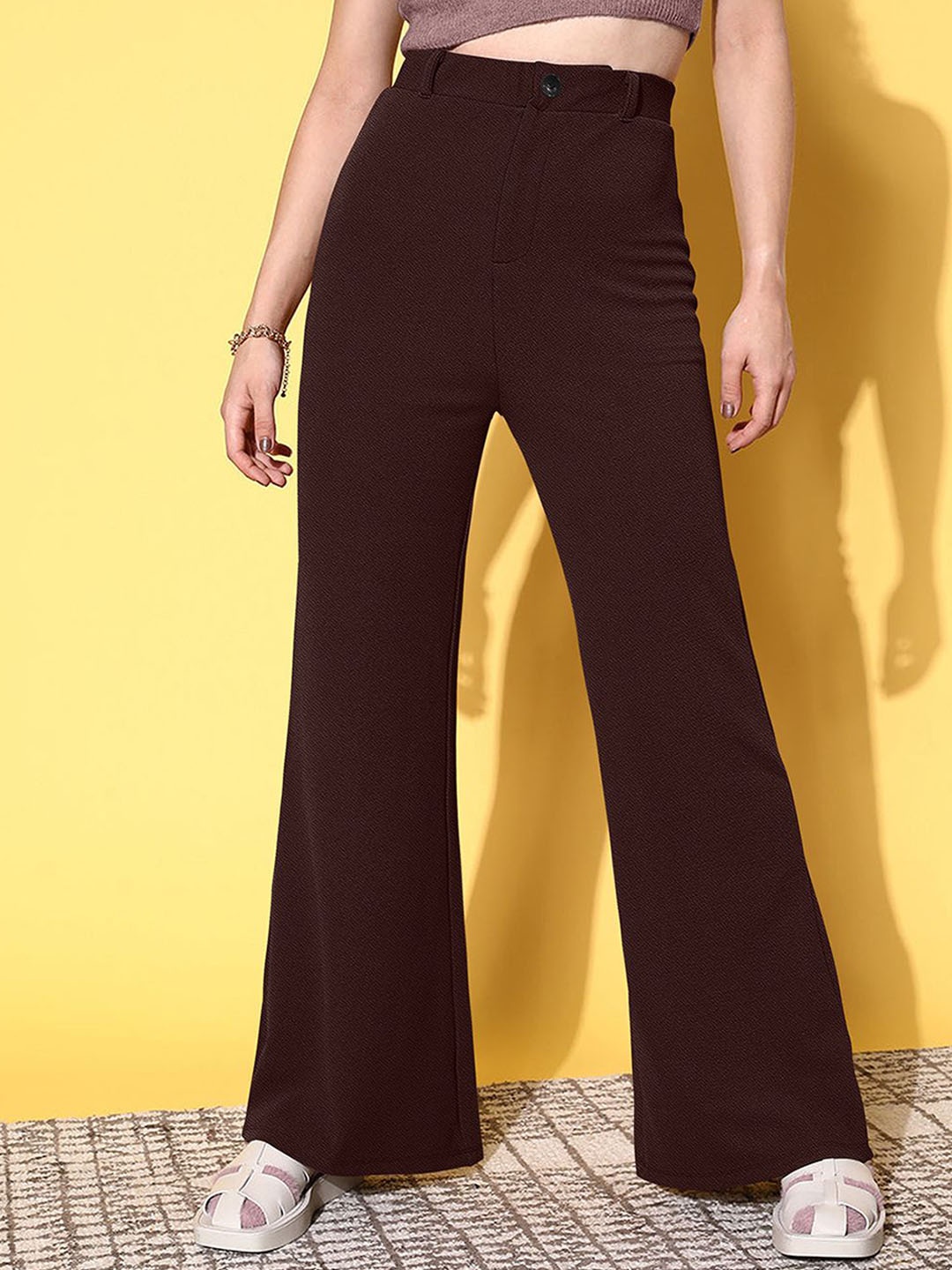 CORSICA Women Original Relaxed Fit Mid-Rise Flat-Front Korean Pant trousers, Coffee brown
CORSICA Women Original Relaxed Fit Mid-Rise Flat-Front Korean Pant trousers, Coffee brown