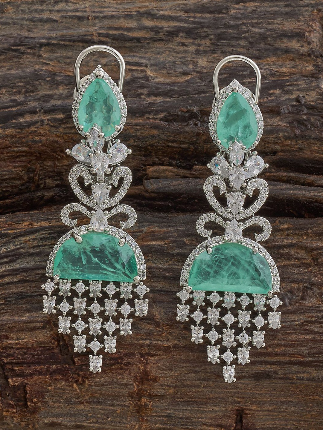 Kushal's Fashion Jewellery Rhodium-Plated Zircon Party Classic Drop Earrings, Silver
Kushal's Fashion Jewellery Rhodium-Plated Zircon Party Classic Drop Earrings, Silver