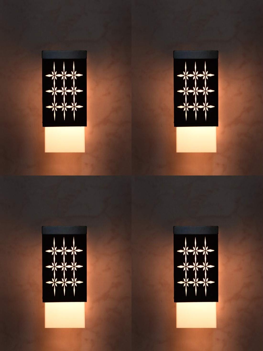 Gojeeva Black and White 4 Pieces Textured Wooden Contemporary Square Shaped Wall Lamps
Gojeeva Black and White 4 Pieces Textured Wooden Contemporary Square Shaped Wall Lamps