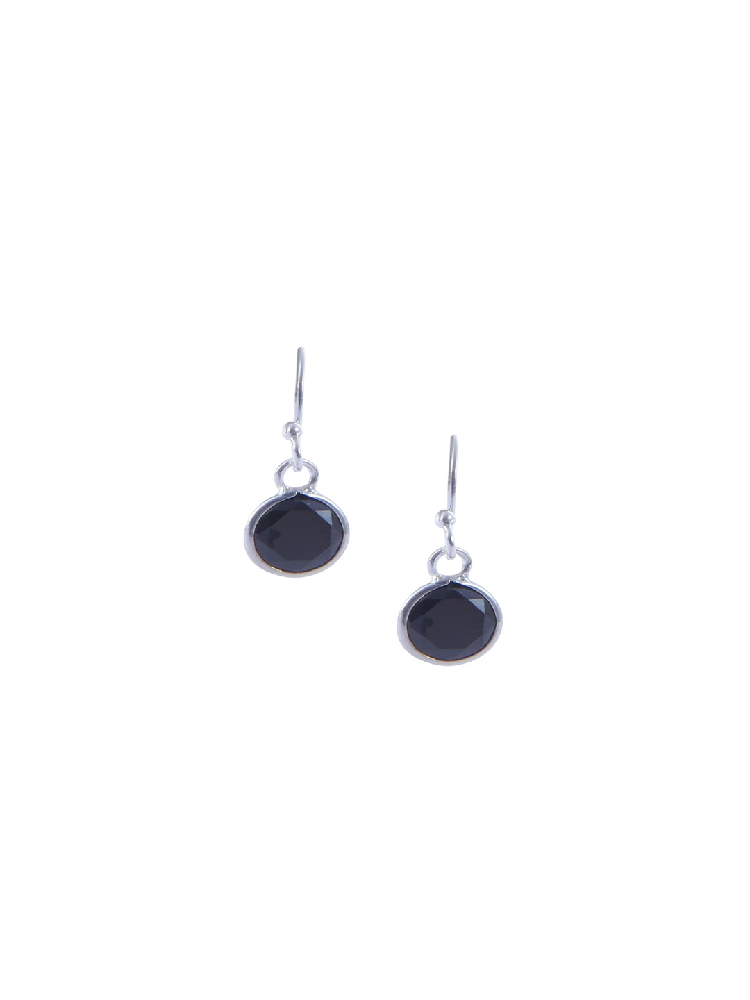 Abhooshan 92.5 Sterling Silver Silver-Plated Cubic Zirconia-Studded Circular Drop Earrings, Black
Abhooshan 92.5 Sterling Silver Silver-Plated Cubic Zirconia-Studded Circular Drop Earrings, Black