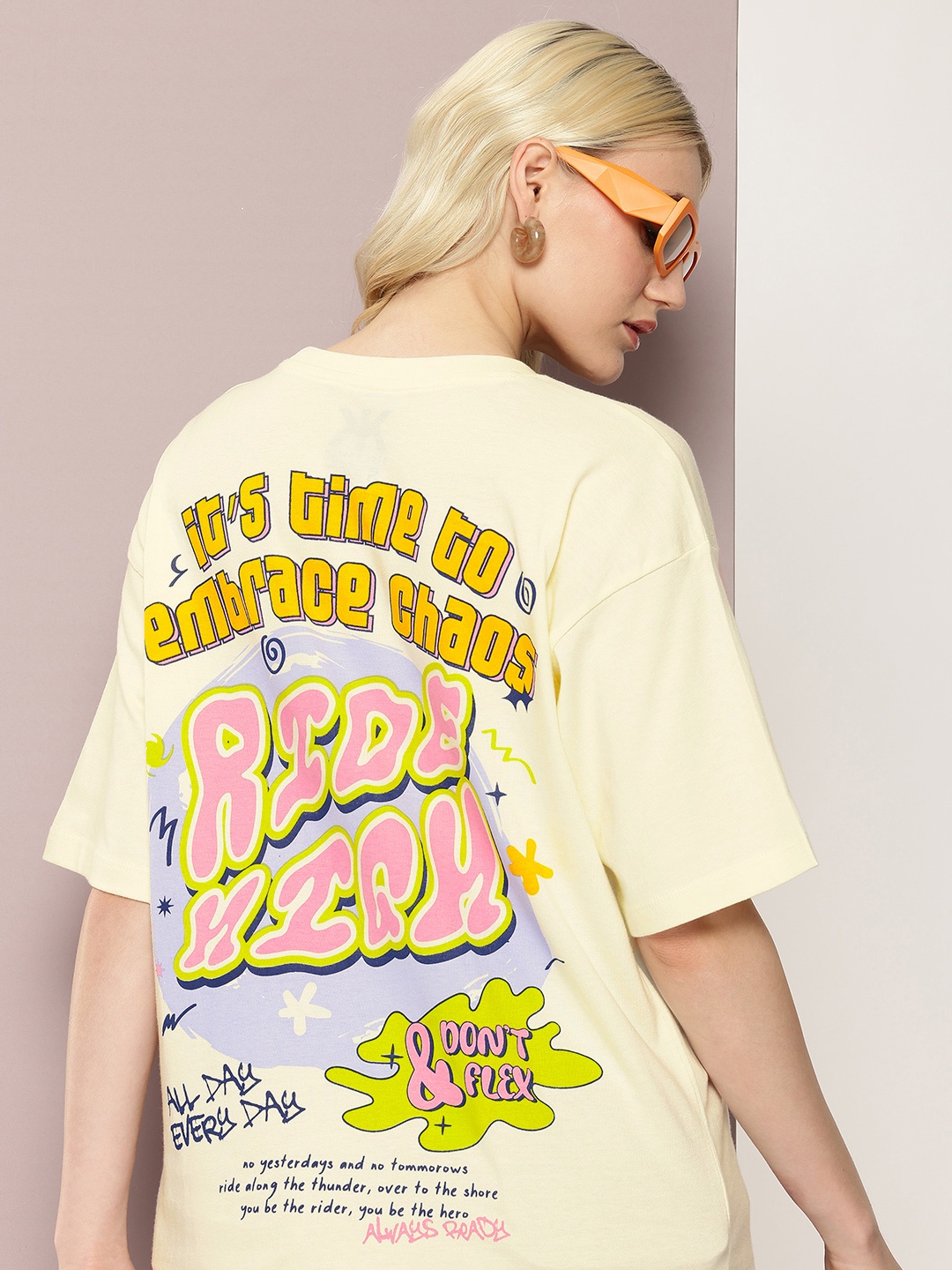 Kook N Keech Typography Printed Drop-Shoulder Sleeves Pure Cotton Oversized T-shirt, Cream
Kook N Keech Typography Printed Drop-Shoulder Sleeves Pure Cotton Oversized T-shirt, Cream