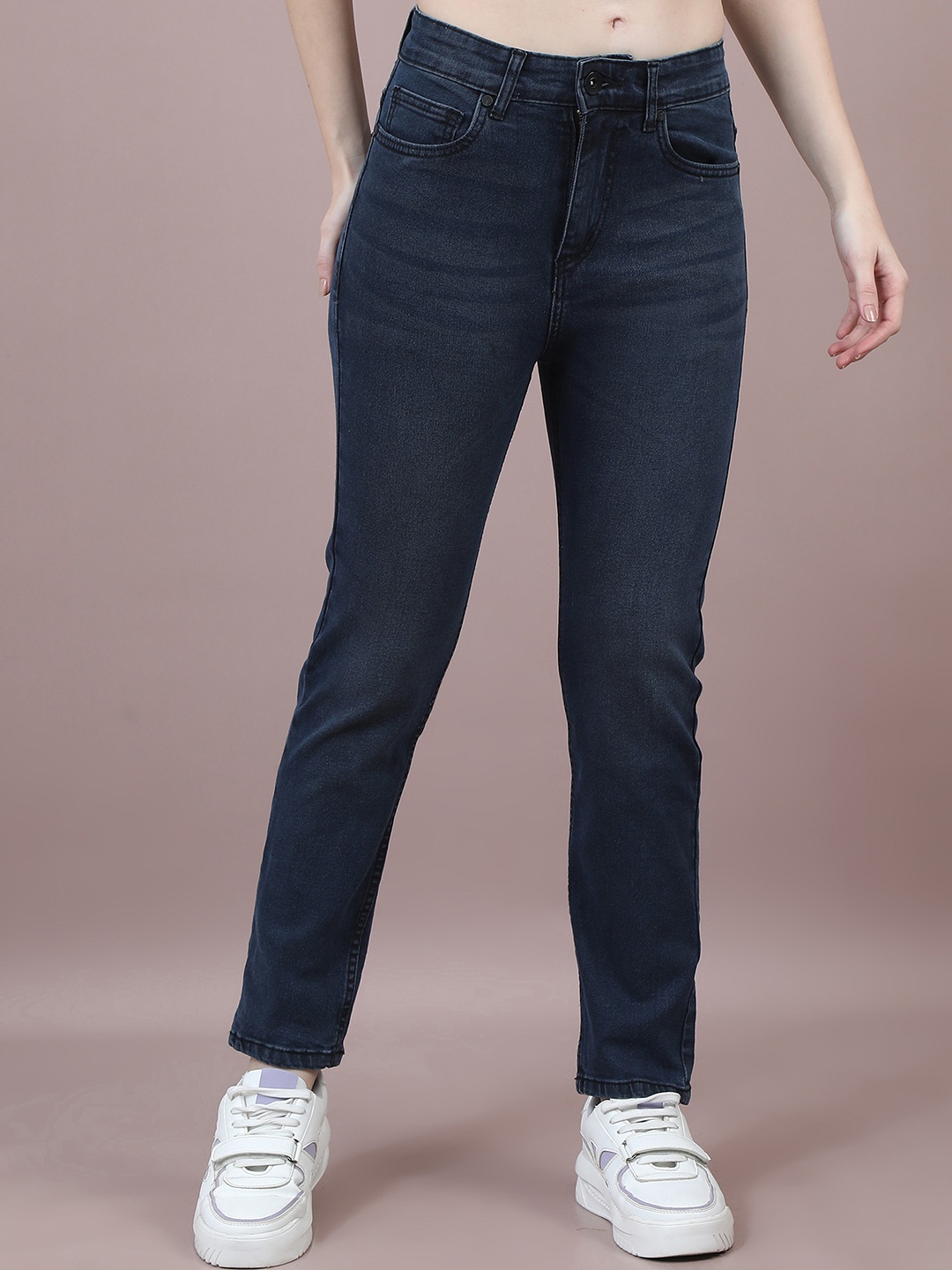 Chemistry Women Comfort Straight Fit High-Rise Light Fade Stretchable Jeans, Blue
Chemistry Women Comfort Straight Fit High-Rise Light Fade Stretchable Jeans, Blue