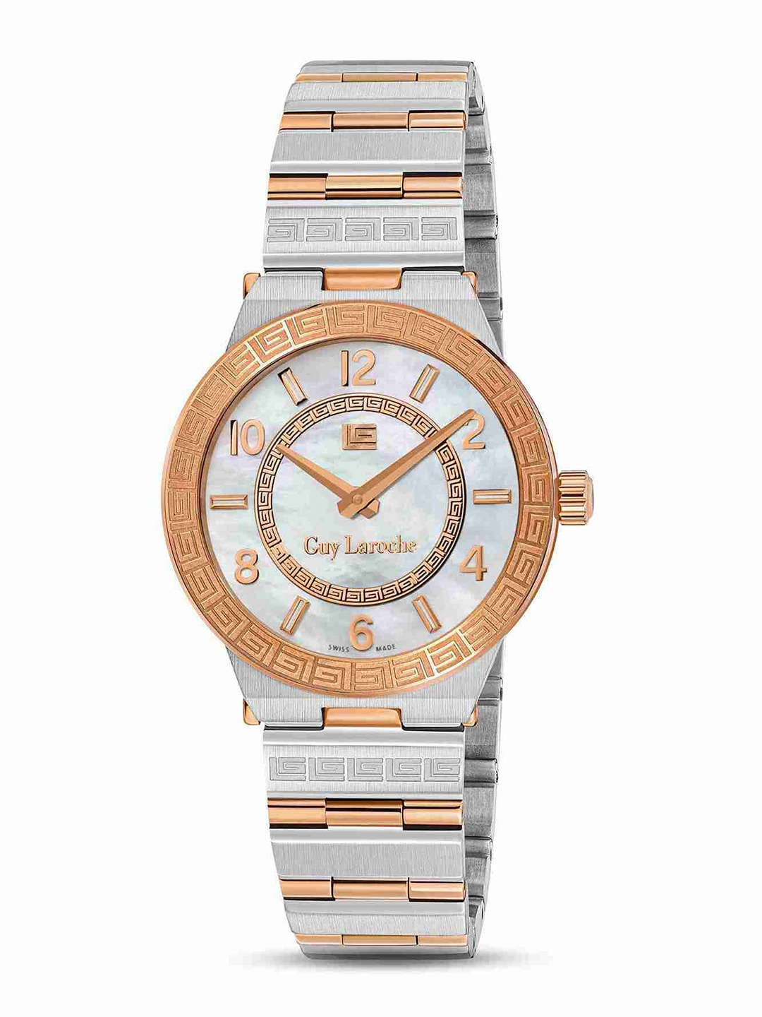 Guy Laroche Women Dial & Stainless Steel Bracelet Style Straps Analogue Watch GLWLG0000426, White
Guy Laroche Women Dial & Stainless Steel Bracelet Style Straps Analogue Watch GLWLG0000426, White