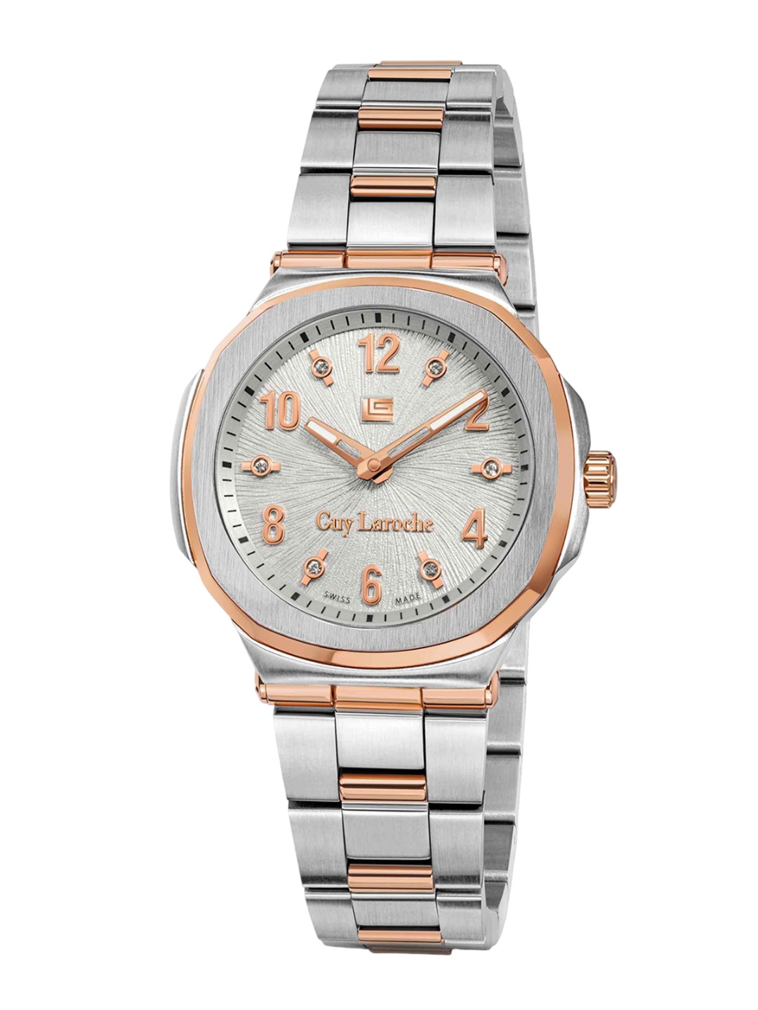 Guy Laroche Women Dial & Stainless Steel Bracelet Style Straps Analogue Watch GLWLG0000321, Silver
Guy Laroche Women Dial & Stainless Steel Bracelet Style Straps Analogue Watch GLWLG0000321, Silver