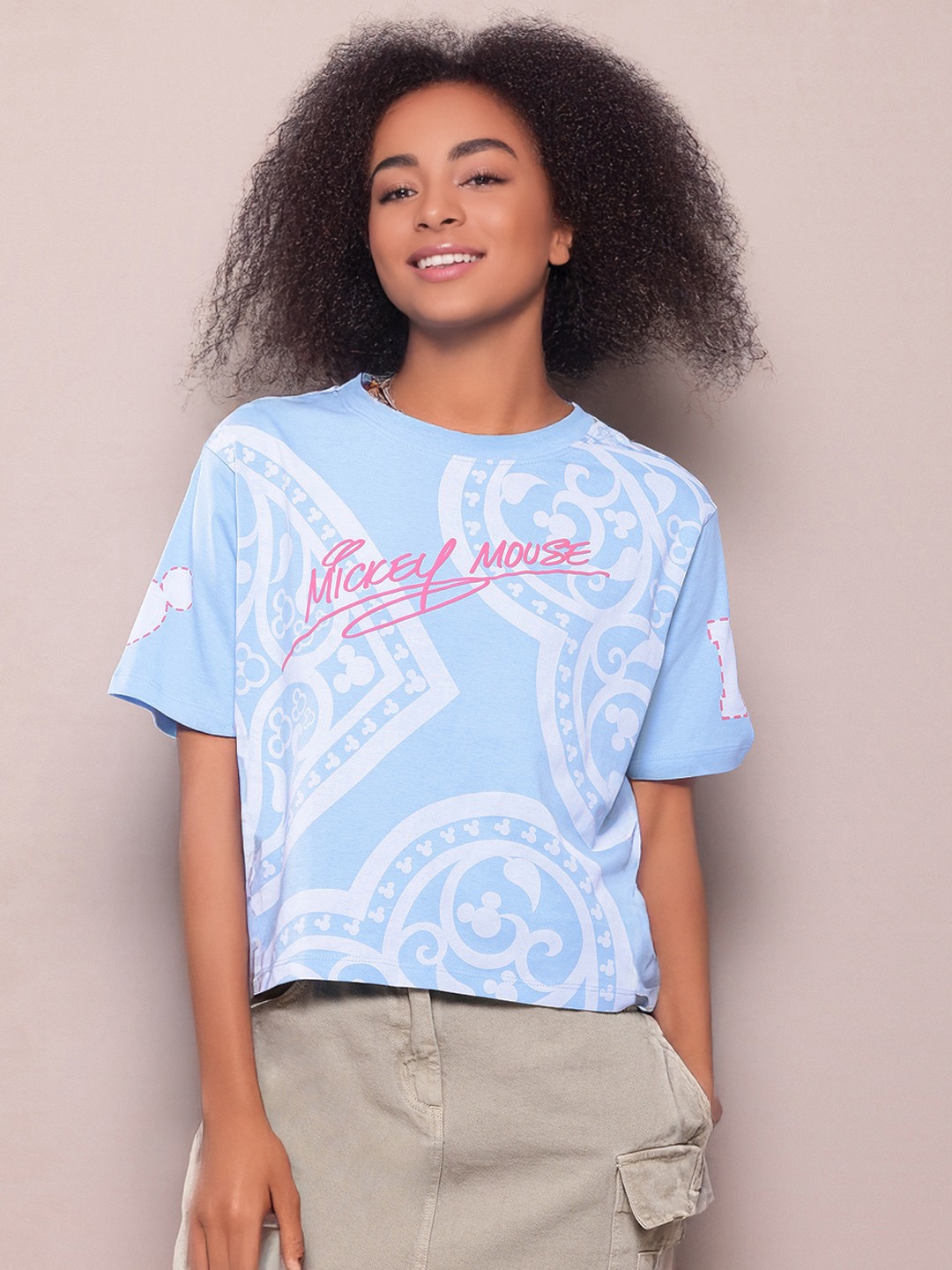 Kook N Keech Disney Mickey Mouse Printed Drop-Shoulder Sleeves Pure Cotton Boxy T-shirt, Blue
Kook N Keech Disney Mickey Mouse Printed Drop-Shoulder Sleeves Pure Cotton Boxy T-shirt, Blue