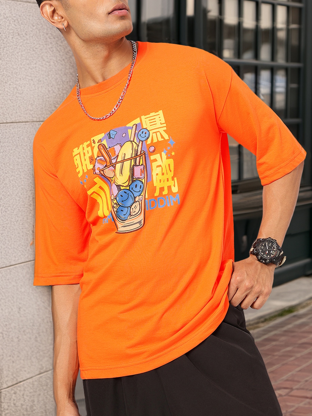 Kook N Keech A Pop Of Fun Graphic Printed Drop-Shoulder Sleeves Cotton Oversized T-shirt, Orange
Kook N Keech A Pop Of Fun Graphic Printed Drop-Shoulder Sleeves Cotton Oversized T-shirt, Orange