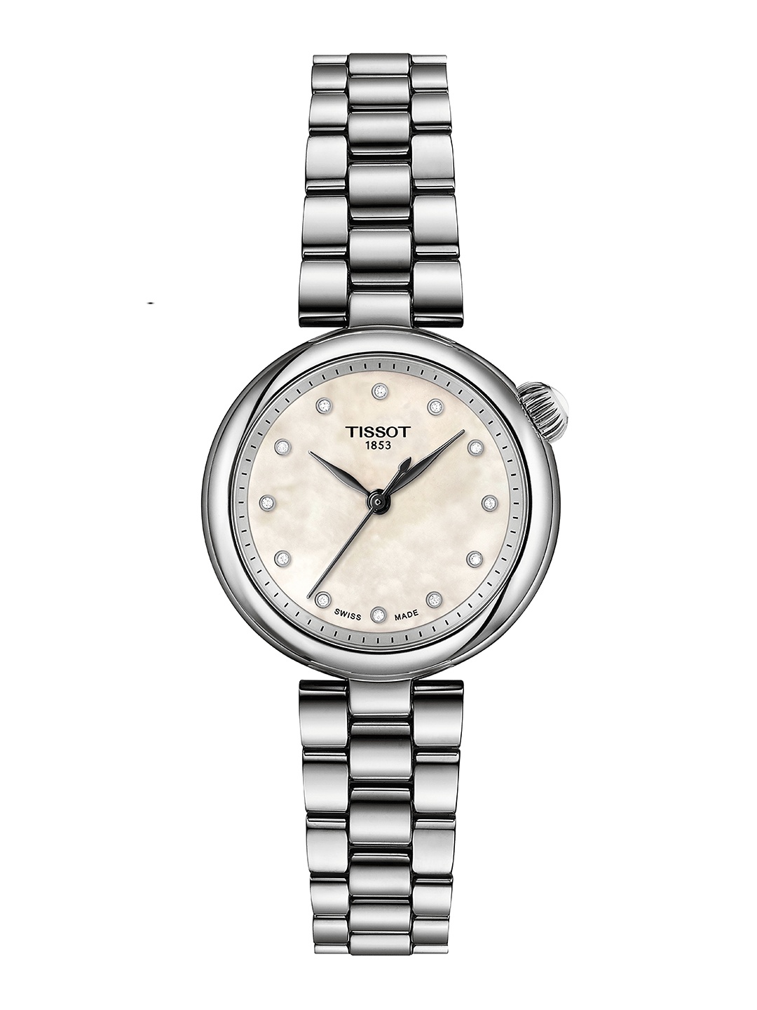 TISSOT Women Mother of Pearl Dial & Stainless Steel Bracelet Style Straps Analogue Watch T1520101111600, White
TISSOT Women Mother of Pearl Dial & Stainless Steel Bracelet Style Straps Analogue Watch T1520101111600, White