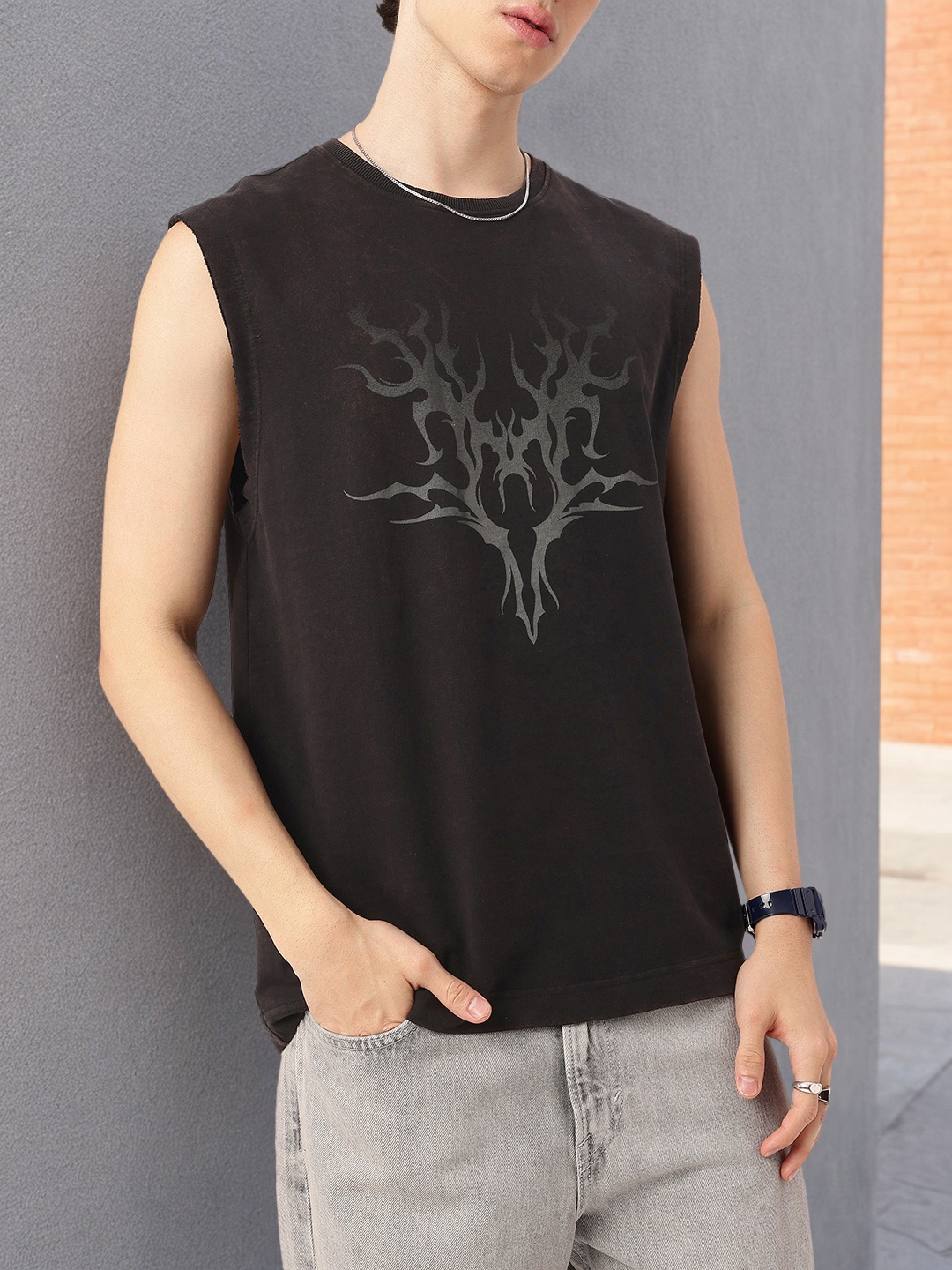 Kook N Keech Grunge Edge Printed Washed Effect Cotton Terry Relaxed Fit T-shirt, Charcoal
Kook N Keech Grunge Edge Printed Washed Effect Cotton Terry Relaxed Fit T-shirt, Charcoal