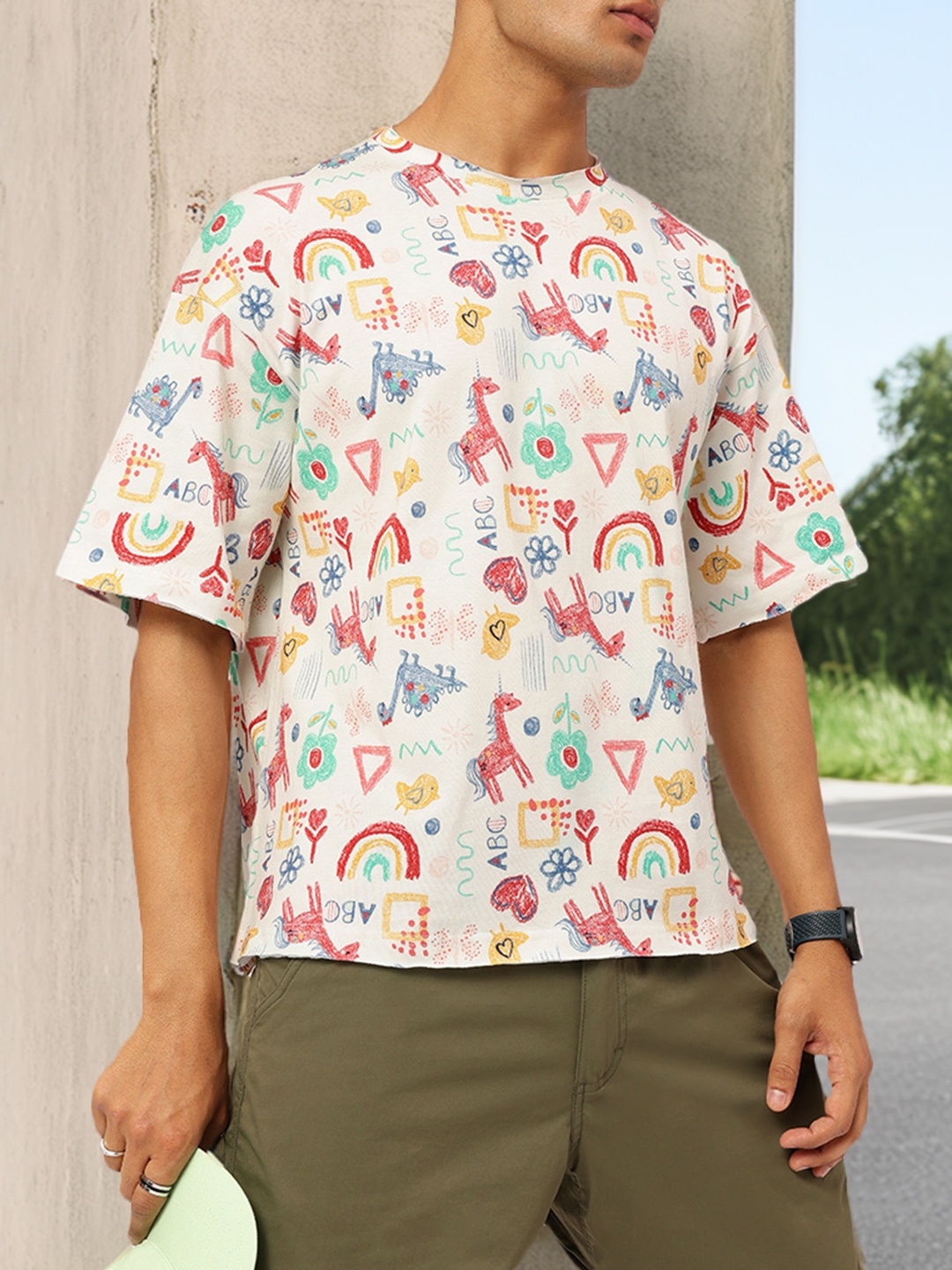 Kook N Keech Back to School Conversational Printed Drop-Shoulder Sleeves T-shirt, White
Kook N Keech Back to School Conversational Printed Drop-Shoulder Sleeves T-shirt, White