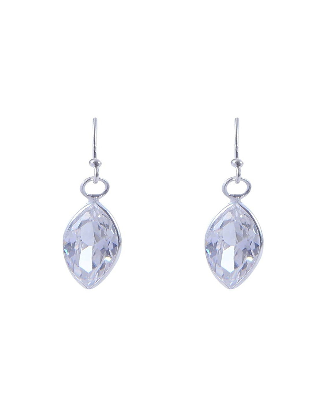 Abhooshan 925 Sterling Silver-Plated Cubic Zirconia Studded Circular Shaped Drop Earrings, White
Abhooshan 925 Sterling Silver-Plated Cubic Zirconia Studded Circular Shaped Drop Earrings, White