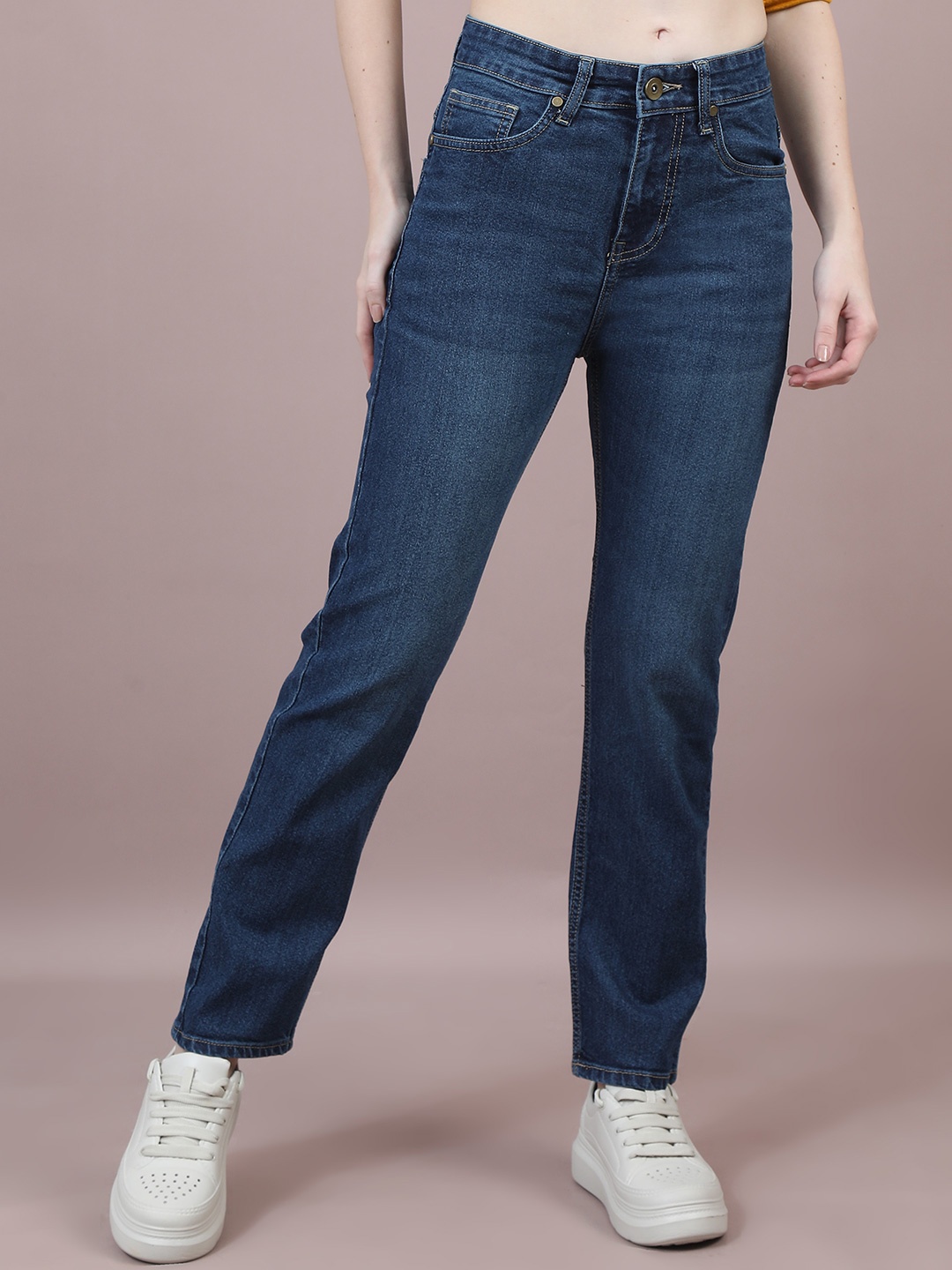 Chemistry Women Comfort Straight Fit High-Rise Light Fade Acid Wash Stretchable Jeans, Blue
Chemistry Women Comfort Straight Fit High-Rise Light Fade Acid Wash Stretchable Jeans, Blue
