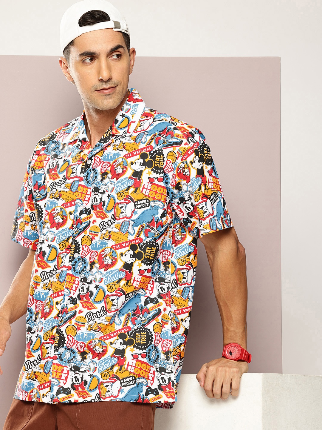 Kook N Keech Disney Printed Drop-Shoulder Sleeves Relaxed Fit Pure Cotton Casual Shirt, White
Kook N Keech Disney Printed Drop-Shoulder Sleeves Relaxed Fit Pure Cotton Casual Shirt, White