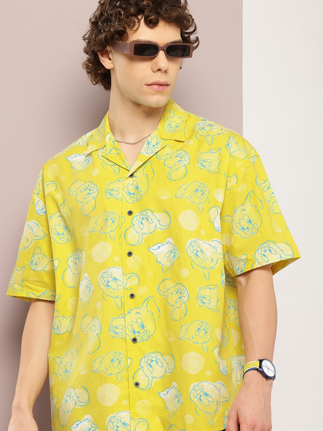 Kook N Keech Toons Pure Cotton Tom & Jerry Printed Opaque Oversized Casual Shirt, Yellow
Kook N Keech Toons Pure Cotton Tom & Jerry Printed Opaque Oversized Casual Shirt, Yellow