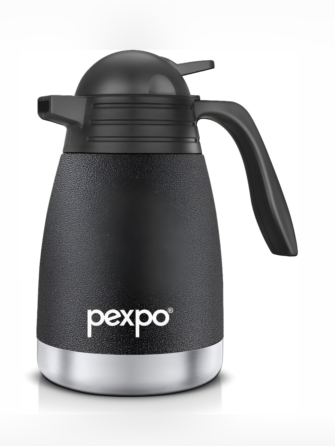 Pexpo Cosmo Black ISI Certified Thermosteel Hot and Cold flask Knight Insulated Carafe 1L
Pexpo Cosmo Black ISI Certified Thermosteel Hot and Cold flask Knight Insulated Carafe 1L