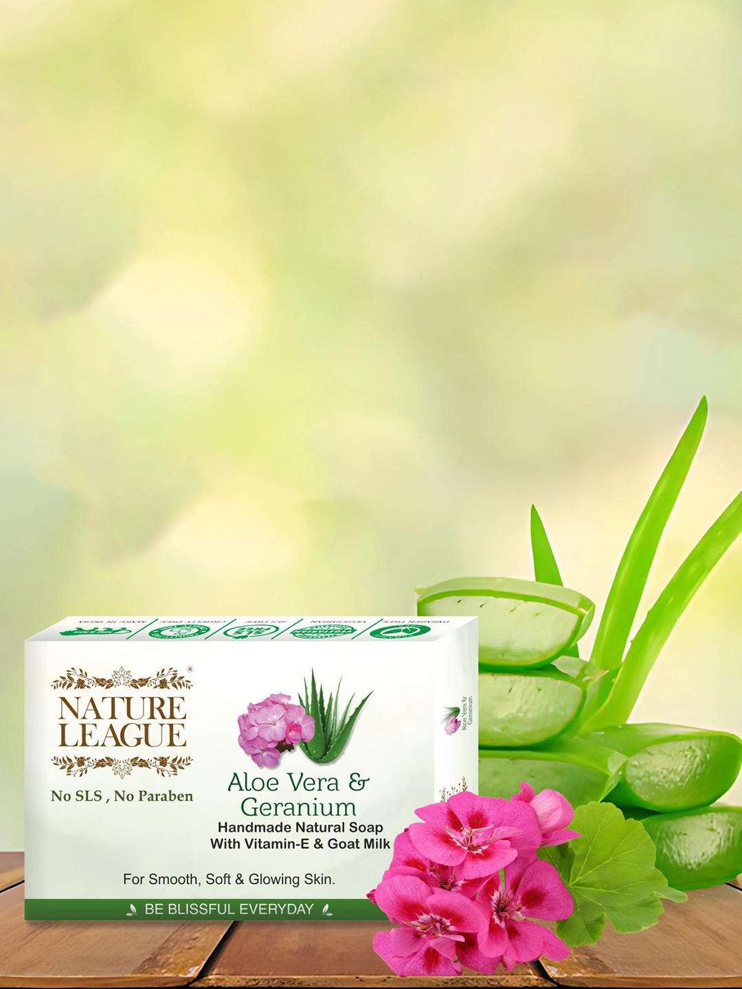 NATURE LEAGUE Set Of 8 Aloe Vera & Geranium Soap For Nourishing With Vitamin E 100 g Each, Fluorescent green
NATURE LEAGUE Set Of 8 Aloe Vera & Geranium Soap For Nourishing With Vitamin E 100 g Each, Fluorescent green