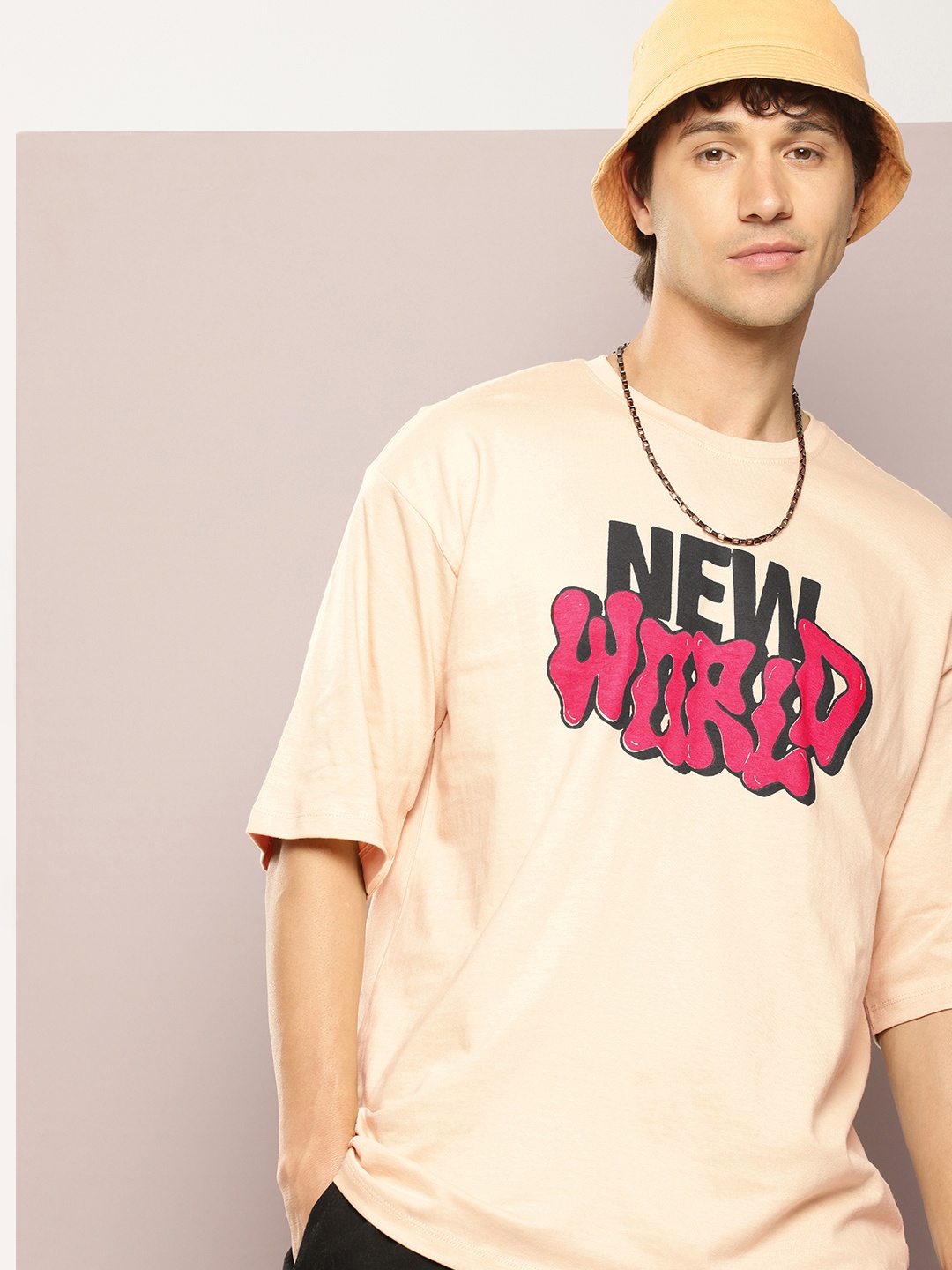 Kook N Keech Pure Cotton Typography Printed Drop-Shoulder Sleeves Oversized T-shirt, Beige
Kook N Keech Pure Cotton Typography Printed Drop-Shoulder Sleeves Oversized T-shirt, Beige