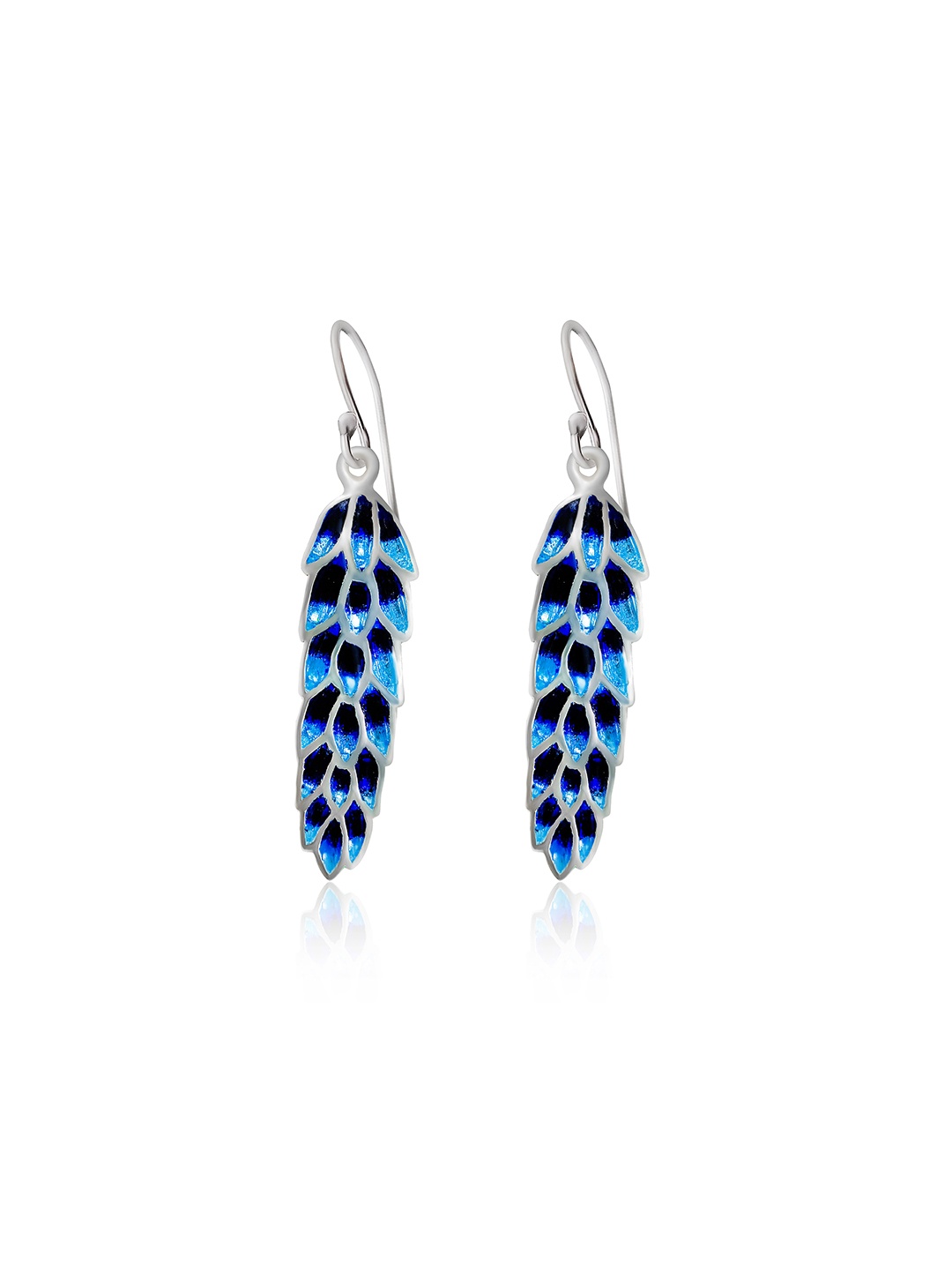 INARI SHINES 925 Sterling Silver Leaf Shaped Meenakari Grapes Bunch Drop Earrings
INARI SHINES 925 Sterling Silver Leaf Shaped Meenakari Grapes Bunch Drop Earrings