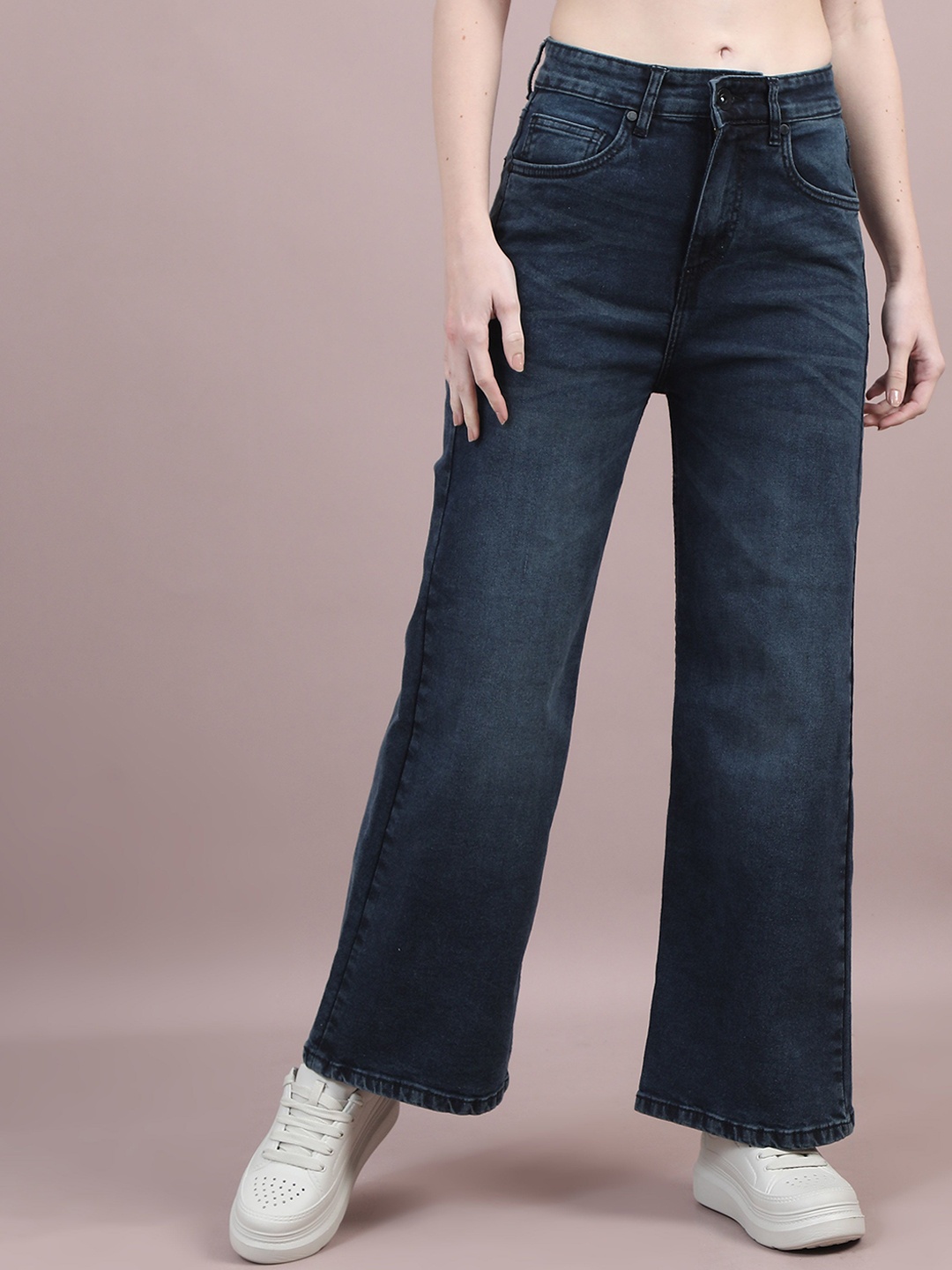 Chemistry Women Comfort Wide Leg High-Rise Light Fade Acid Wash Stretchable Jeans, Blue
Chemistry Women Comfort Wide Leg High-Rise Light Fade Acid Wash Stretchable Jeans, Blue