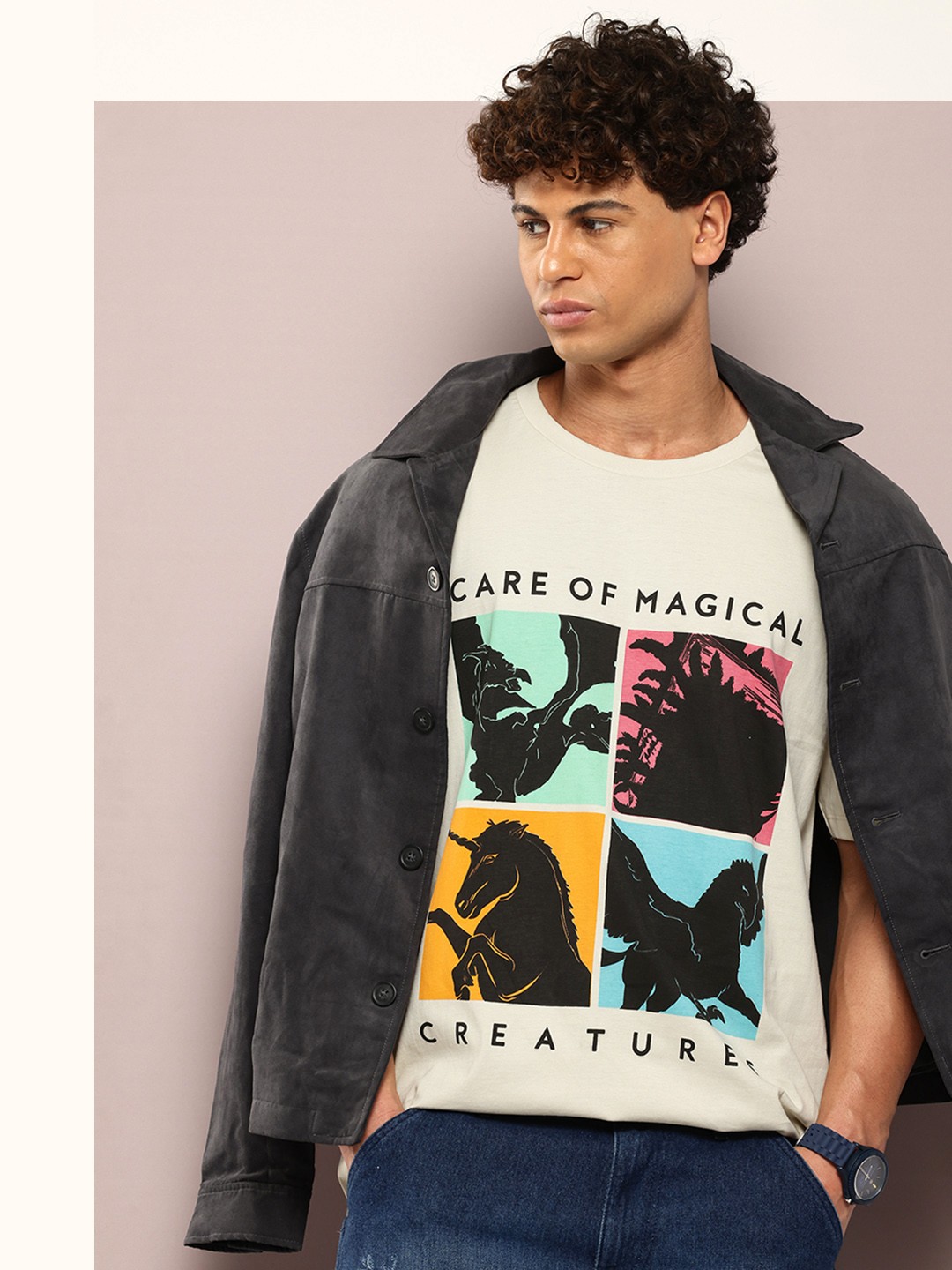 Kook N Keech Harry Potter Oversized Printed Drop-Shoulder Sleeves Pure Cotton T-shirt, Beige
Kook N Keech Harry Potter Oversized Printed Drop-Shoulder Sleeves Pure Cotton T-shirt, Beige