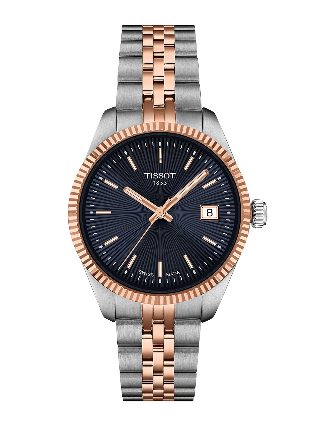 TISSOT Women Dial & Stainless Steel Bracelet Style Straps Analogue Watch T1562102204100, Blue
TISSOT Women Dial & Stainless Steel Bracelet Style Straps Analogue Watch T1562102204100, Blue