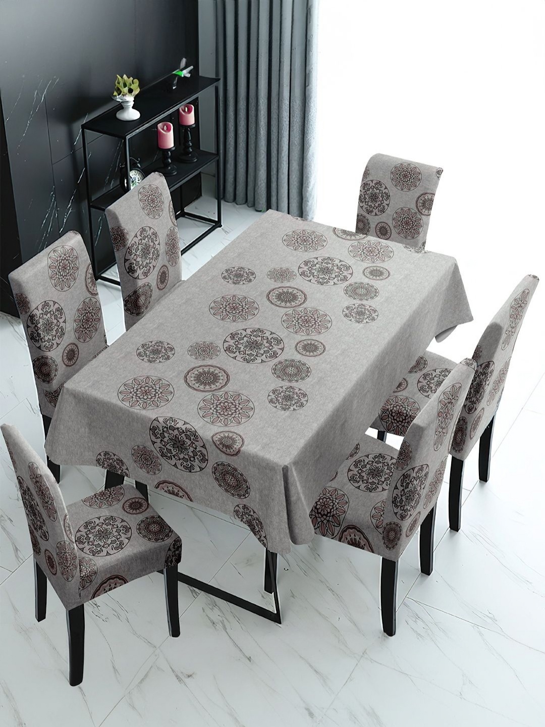 Cortina Grey 7 Pieces Mandala Printed Table & Chair Covers With A Contemporary Touch
Cortina Grey 7 Pieces Mandala Printed Table & Chair Covers With A Contemporary Touch