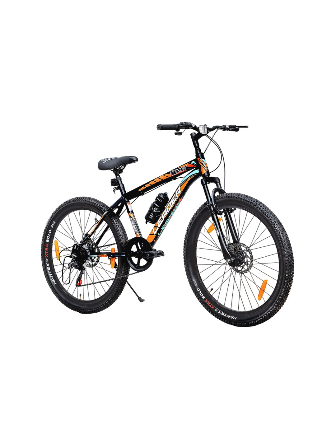 LEADER Beast 24T 21 Speed Mountain Bike With Front Suspension & Dual Disc Brake, Black
LEADER Beast 24T 21 Speed Mountain Bike With Front Suspension & Dual Disc Brake, Black