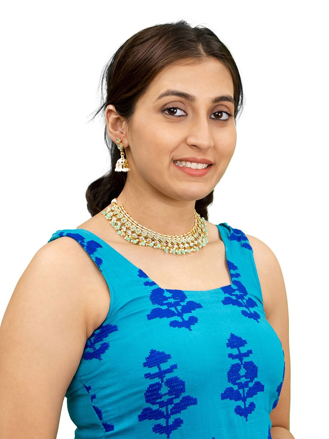 Shining Jewel - By Shivansh Gold-Plated Kundan Studded & Pearls Beaded Jewellery Set
Shining Jewel - By Shivansh Gold-Plated Kundan Studded & Pearls Beaded Jewellery Set