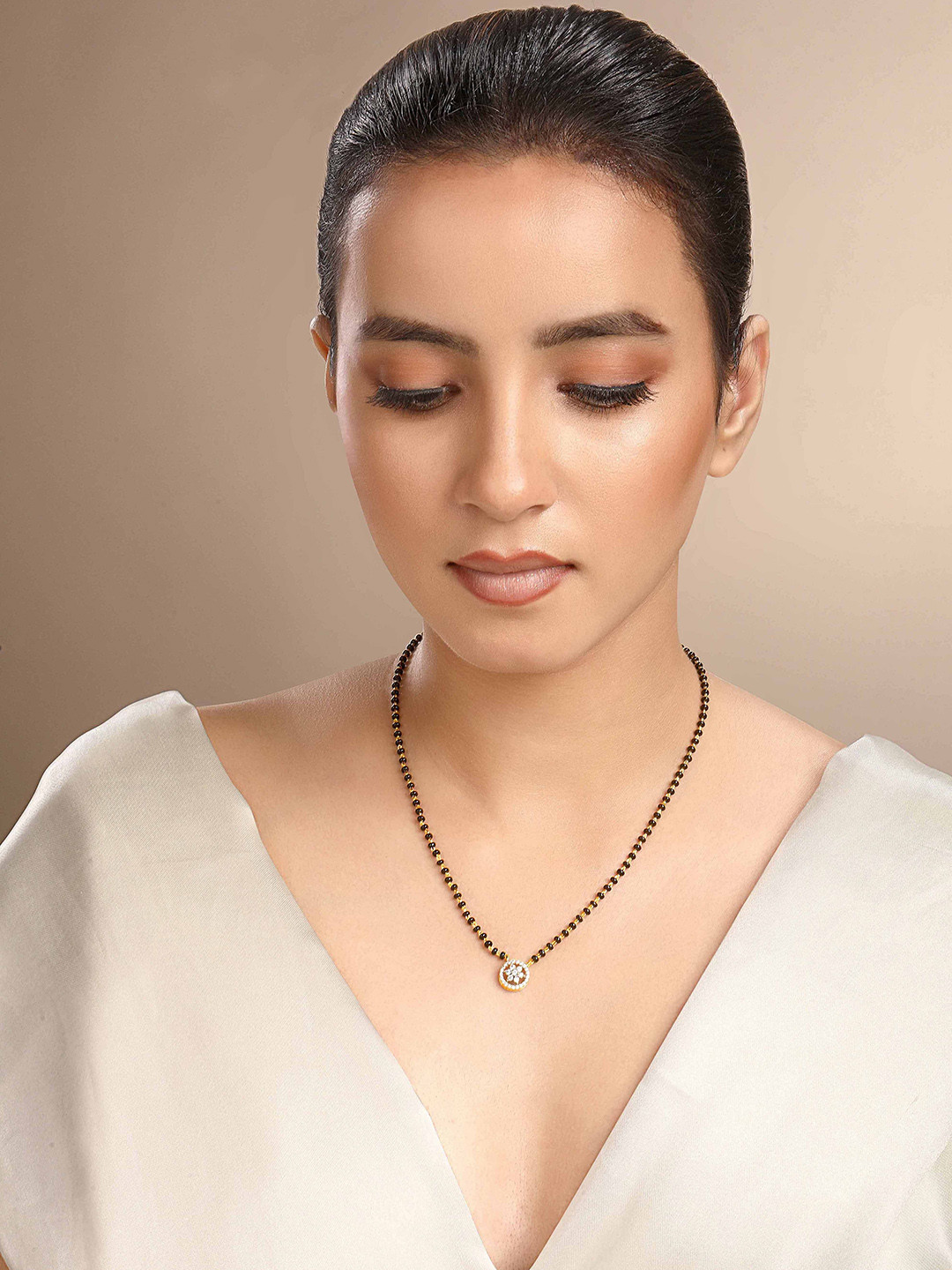 Sica Jewellery Chakra 925 Sterling Silver Artificial Stone Studded & Beaded Mangalsutra, Gold
Sica Jewellery Chakra 925 Sterling Silver Artificial Stone Studded & Beaded Mangalsutra, Gold