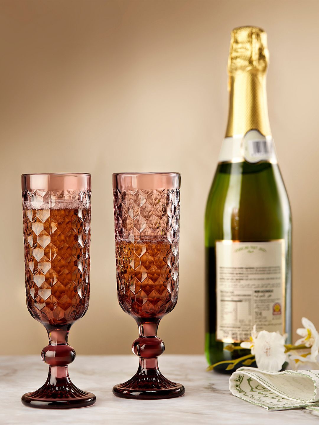 India Circus by Krsnaa Mehta Merlot Embossed Purple 2 Pieces Textured Champagne Glasses
India Circus by Krsnaa Mehta Merlot Embossed Purple 2 Pieces Textured Champagne Glasses