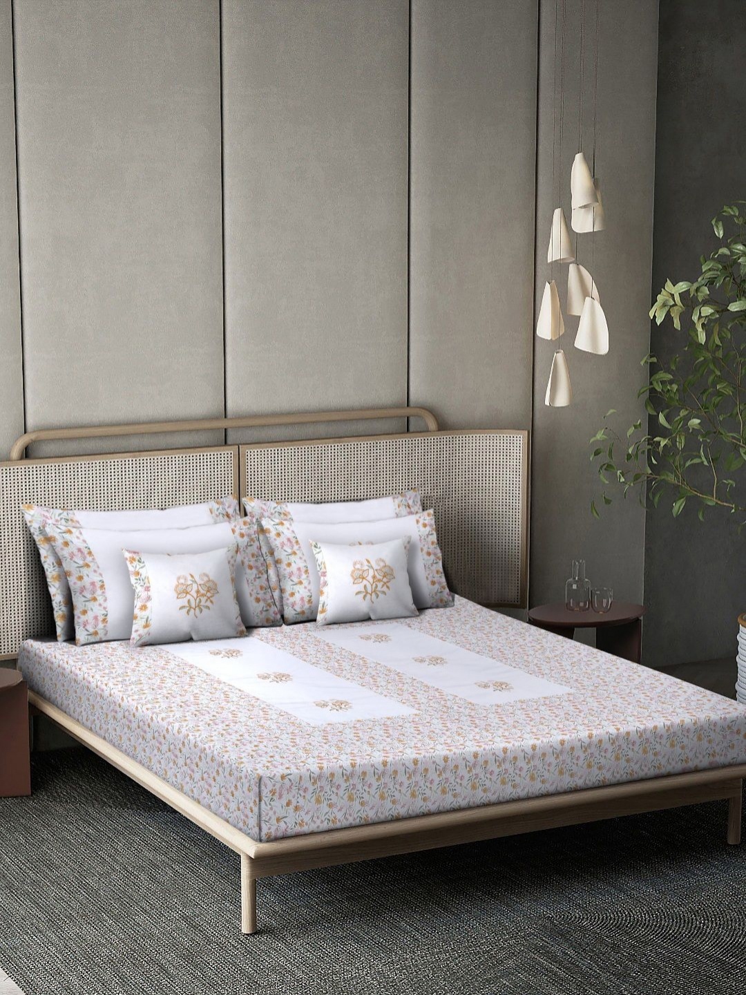 Myntra Elegant Homes White Printed 400 TC Pure Cotton King Bedsheet Set 2.70 m x 2.70 m
Myntra Elegant Homes White Printed 400 TC Pure Cotton King Bedsheet Set 2.70 m x 2.70 m