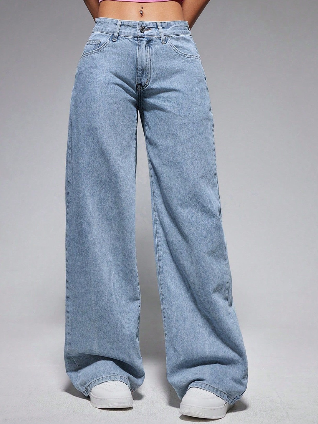 DressBerry Women Comfort Straight Fit High-Rise Light Fade Acid Wash Stretchable Jeans, Blue
DressBerry Women Comfort Straight Fit High-Rise Light Fade Acid Wash Stretchable Jeans, Blue
