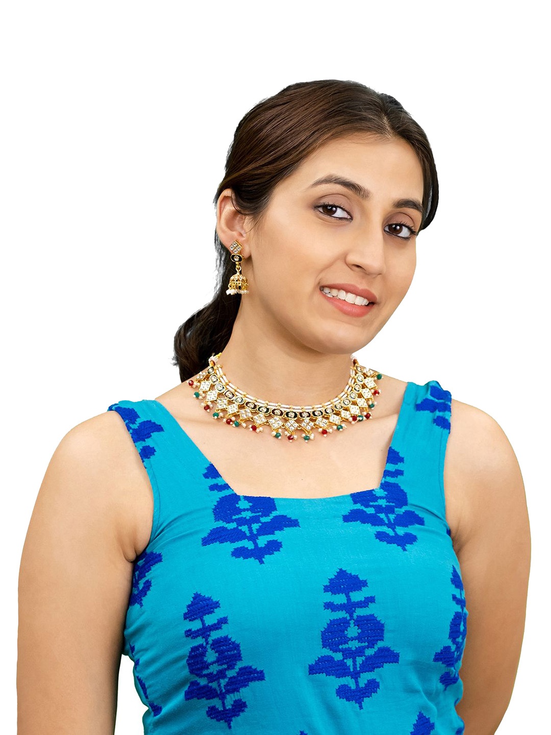 Shining Jewel - By Shivansh Gold-Plated Kundan Studded & Pearls Beaded Jewellery Set
Shining Jewel - By Shivansh Gold-Plated Kundan Studded & Pearls Beaded Jewellery Set