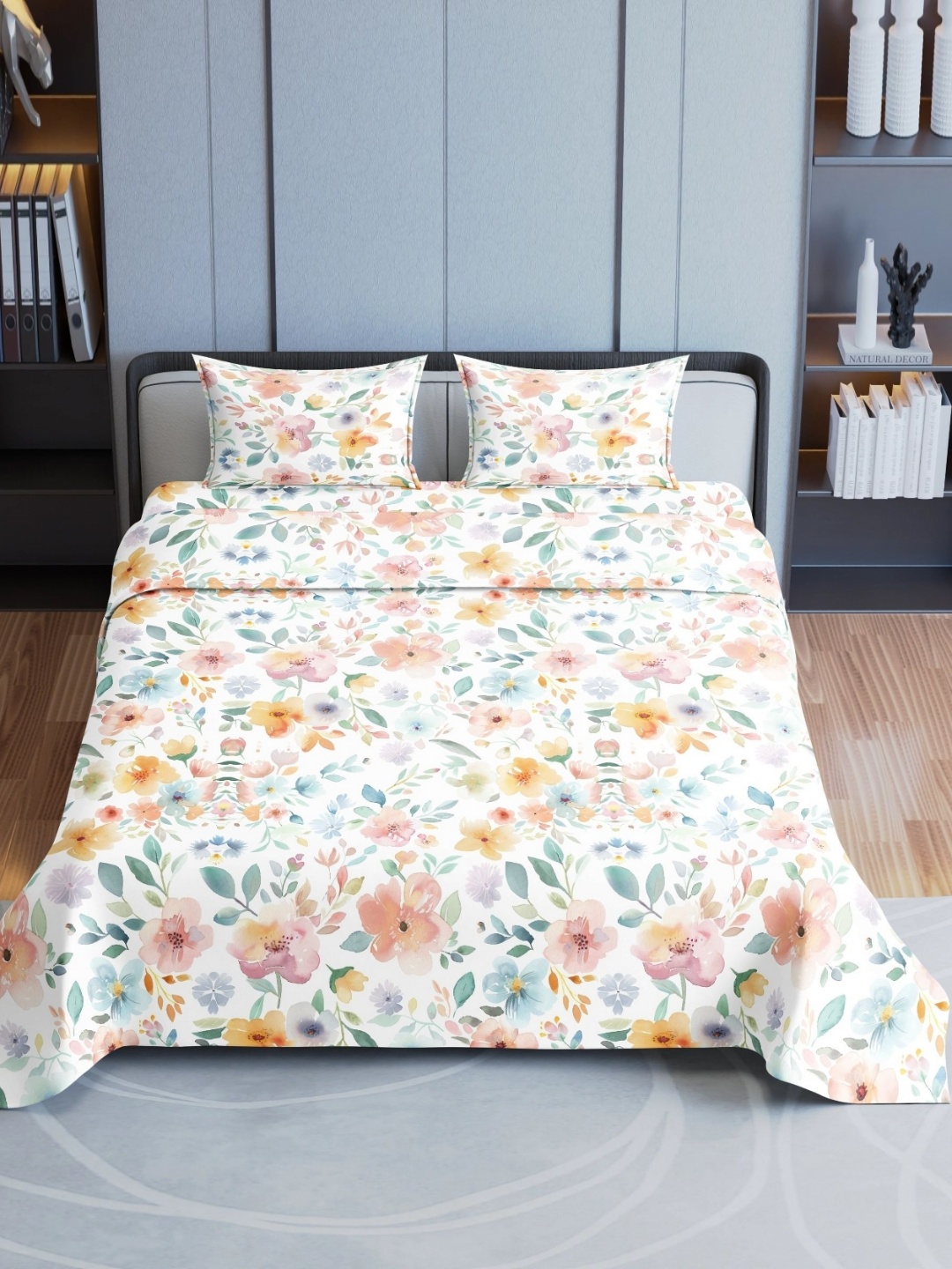 Synergized Cotton Yellow & White Floral Cotton 180 TC King Bedsheet Set-2.74 m x 2.74 m
Synergized Cotton Yellow & White Floral Cotton 180 TC King Bedsheet Set-2.74 m x 2.74 m