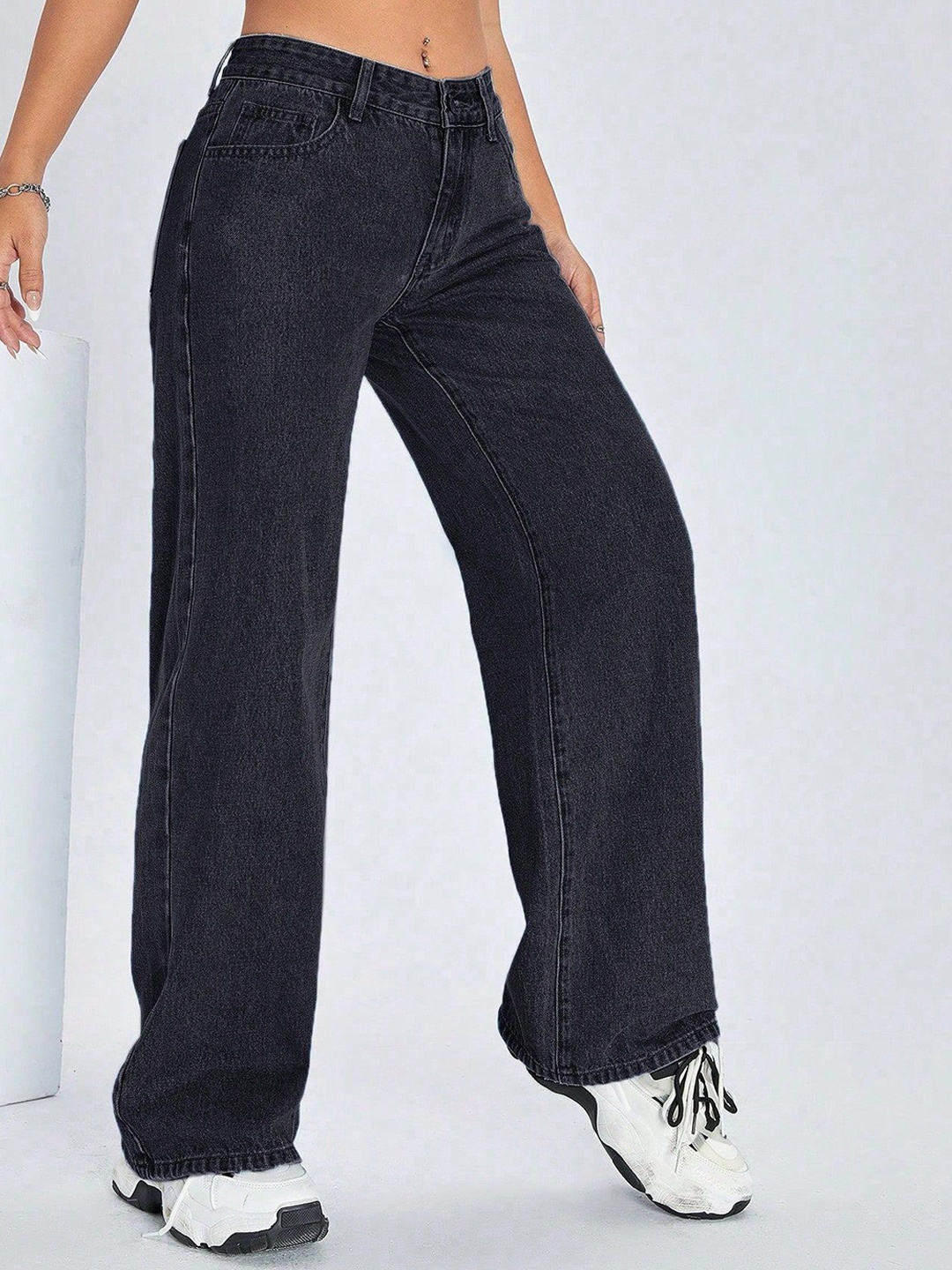 DressBerry Women Comfort Straight Fit High-Rise Light Fade Acid Wash Stretchable Jeans, Black
DressBerry Women Comfort Straight Fit High-Rise Light Fade Acid Wash Stretchable Jeans, Black