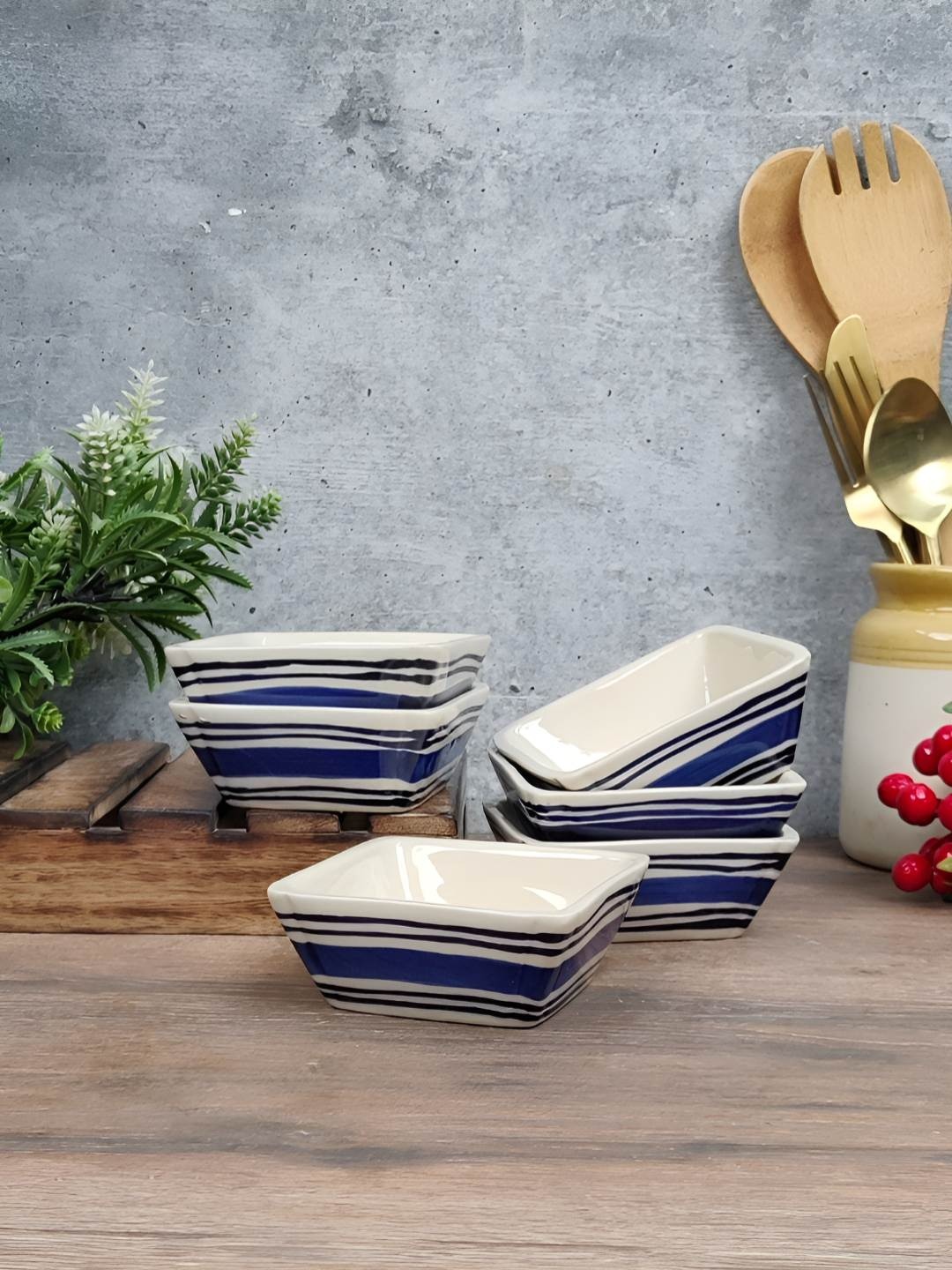 Myntra Elegant Homes Blue 2025 6 Pieces Ceramic Dishwasher and Microwave Safe Serving Bowl
Myntra Elegant Homes Blue 2025 6 Pieces Ceramic Dishwasher and Microwave Safe Serving Bowl