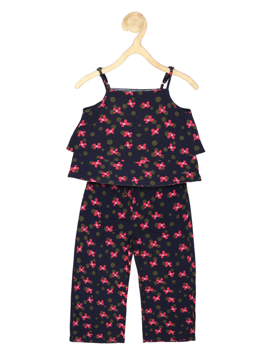Peter England Girls Floral Printed Shoulder Straps Spaghetti Top With Palazzos, Navy blue
Peter England Girls Floral Printed Shoulder Straps Spaghetti Top With Palazzos, Navy blue
