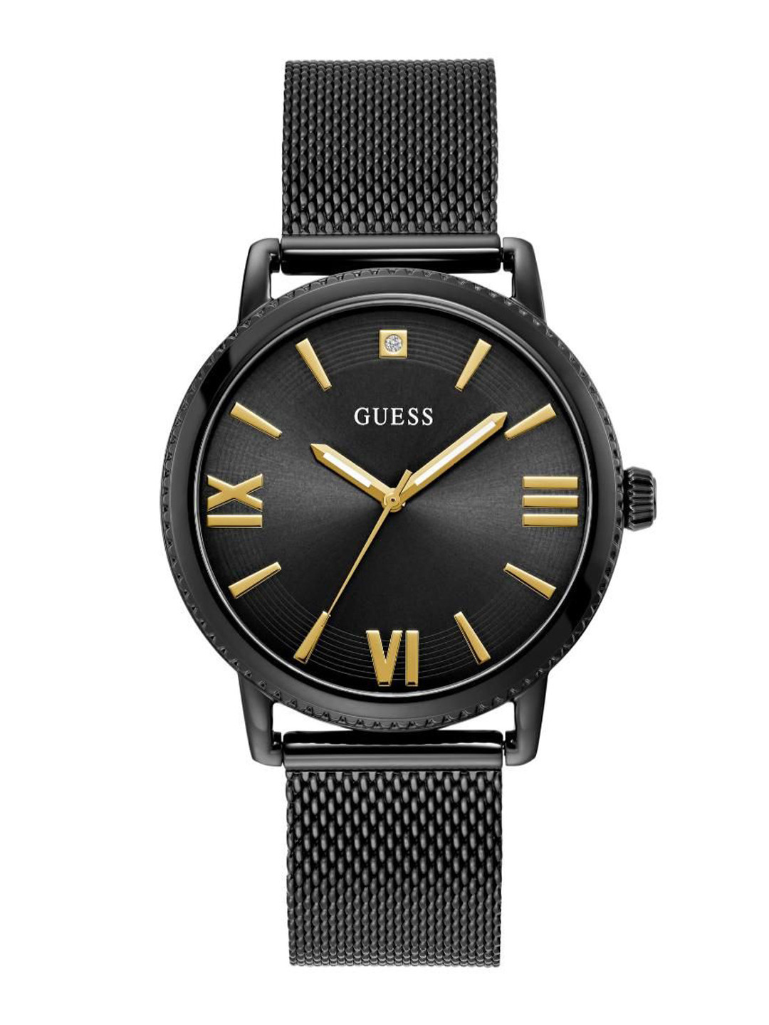 GUESS Men Brass Dial & Stainless Steel Bracelet Style Straps Analogue Watch U1452G2M, Black
GUESS Men Brass Dial & Stainless Steel Bracelet Style Straps Analogue Watch U1452G2M, Black