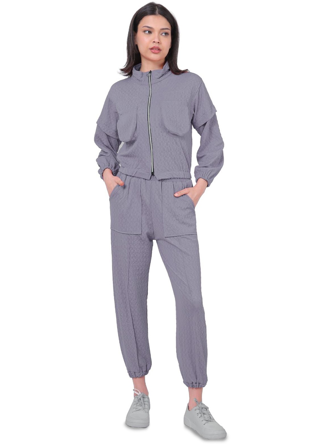 ORIEX THE ORIGINAL FASHION Girls Self Design Shirt Collar Sweatshirt With Joggers, Grey
ORIEX THE ORIGINAL FASHION Girls Self Design Shirt Collar Sweatshirt With Joggers, Grey
