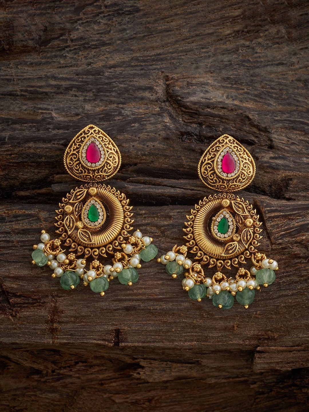 Kushal's Fashion Jewellery Gold-Plated Contemporary Artificial Stones Drop Earrings
Kushal's Fashion Jewellery Gold-Plated Contemporary Artificial Stones Drop Earrings