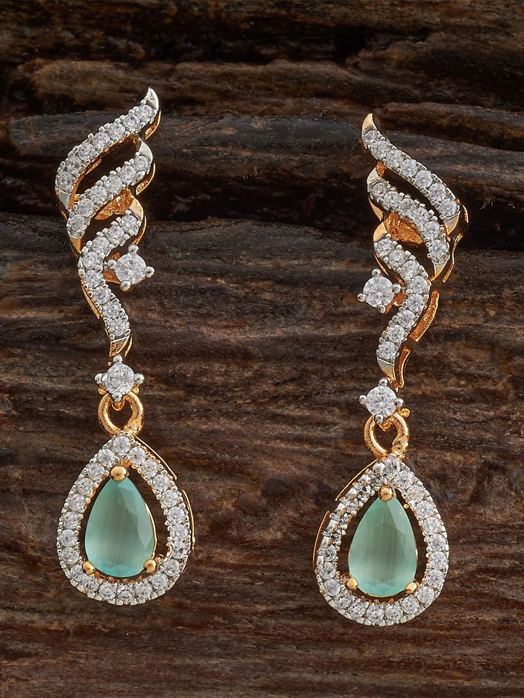 Kushal's Fashion Jewellery Gold-Plated Contemporary Zircon Studded Drop Earrings
Kushal's Fashion Jewellery Gold-Plated Contemporary Zircon Studded Drop Earrings