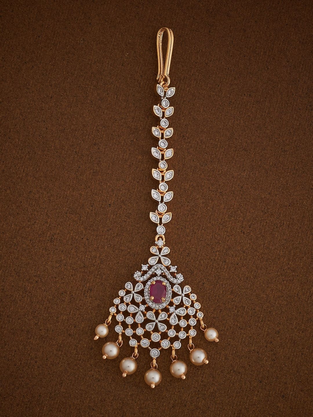 Kushal's Fashion Jewellery Gold-Plated Zircon Studded & Beaded Maang Tikka Head Jewellery
Kushal's Fashion Jewellery Gold-Plated Zircon Studded & Beaded Maang Tikka Head Jewellery