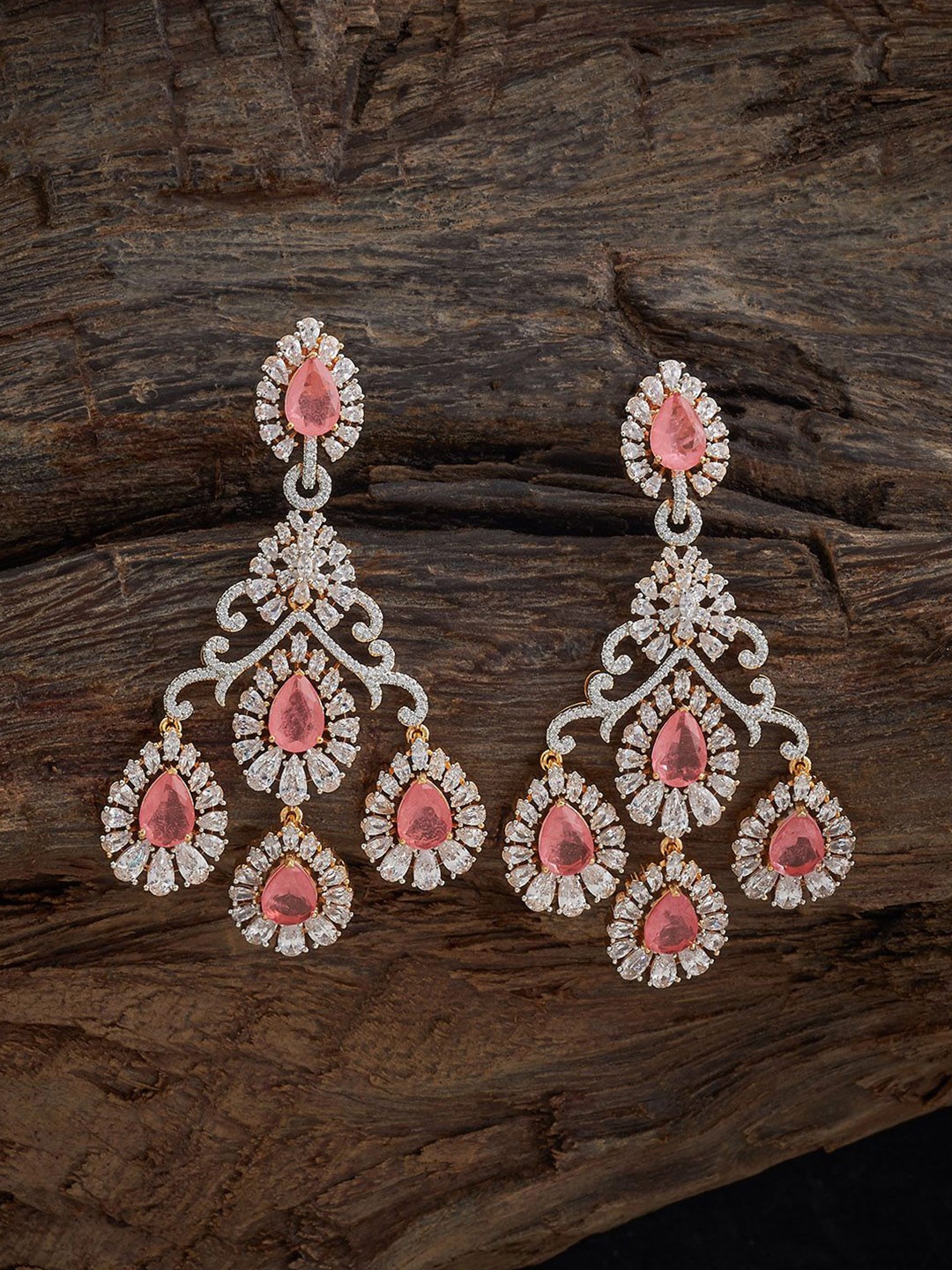 Kushal's Fashion Jewellery Rhodium Gold-Plated Party Zircon Contemporary Drop Earrings
Kushal's Fashion Jewellery Rhodium Gold-Plated Party Zircon Contemporary Drop Earrings