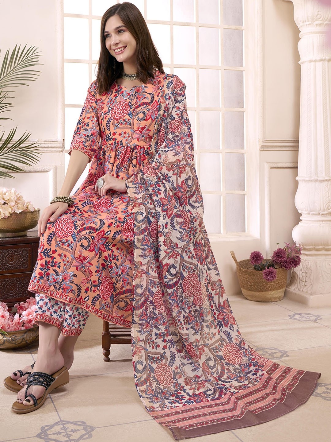 Moda Rapido Women Ethnic Motifs Printed Regular Kurta with Trousers & With Dupatta, Pink
Moda Rapido Women Ethnic Motifs Printed Regular Kurta with Trousers & With Dupatta, Pink