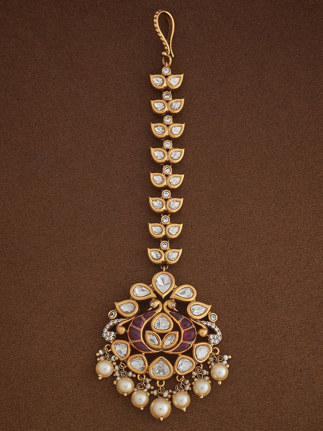 Kushal's Fashion Jewellery Gold-Plated Kundan Studded Maang Tikka Head Jewellery
Kushal's Fashion Jewellery Gold-Plated Kundan Studded Maang Tikka Head Jewellery
