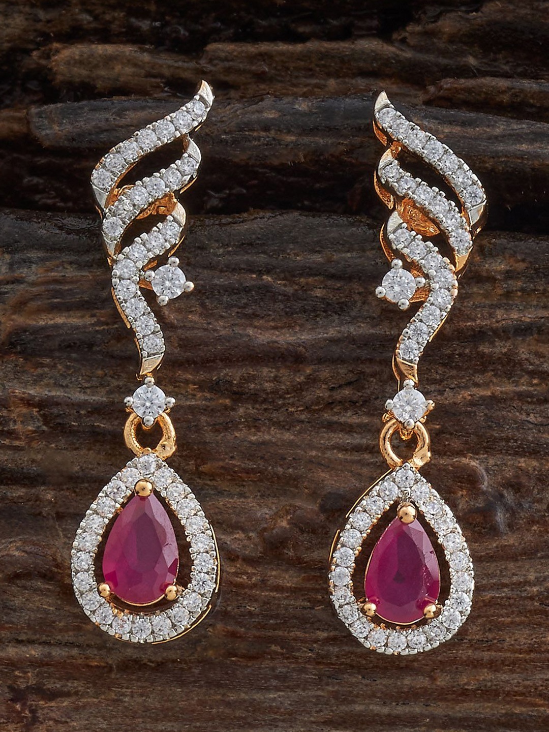 Kushal's Fashion Jewellery Rhodium Gold-Plated Party Zircon Teardrop Shaped Drop Earrings
Kushal's Fashion Jewellery Rhodium Gold-Plated Party Zircon Teardrop Shaped Drop Earrings