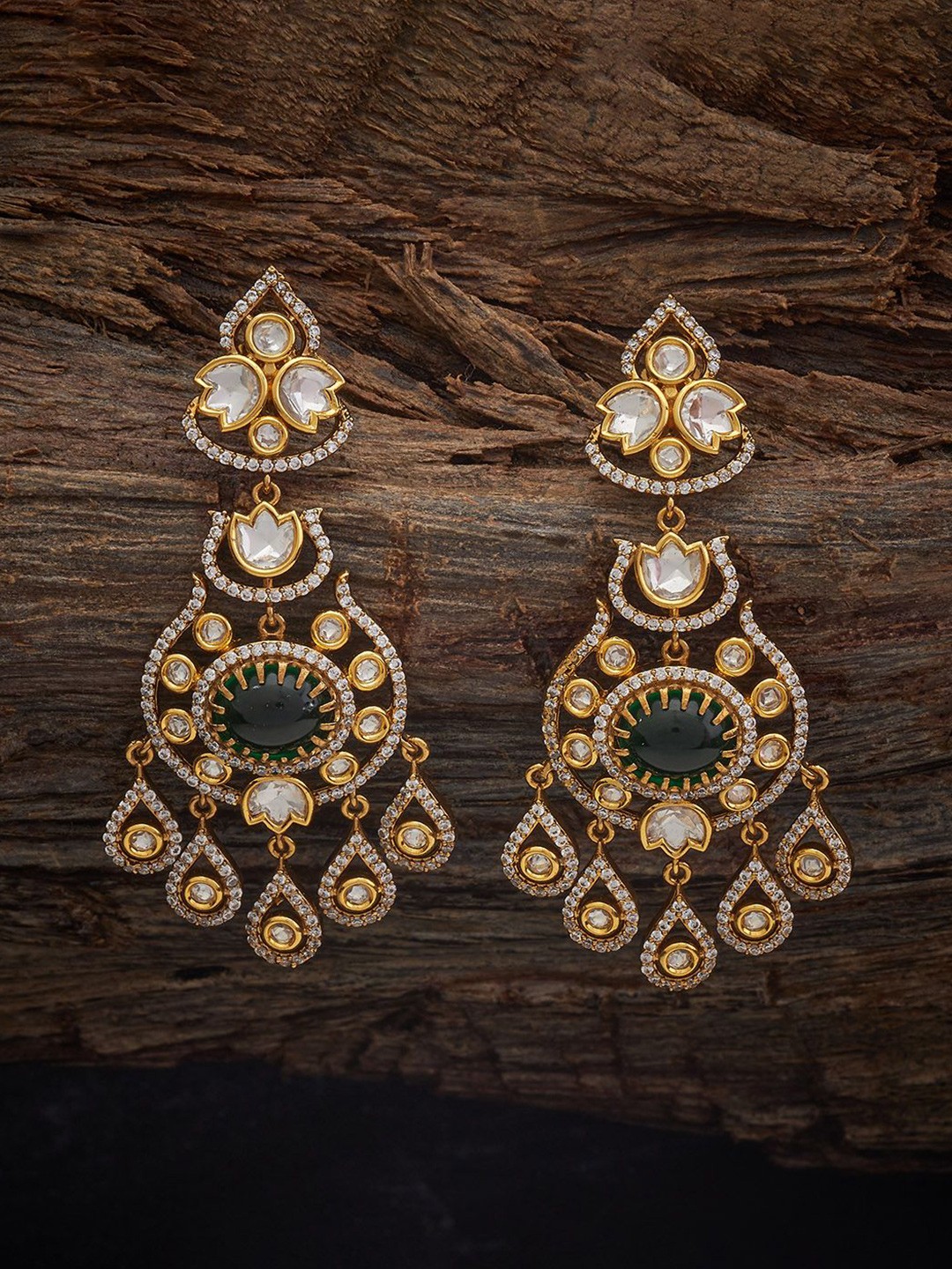 Kushal's Fashion Jewellery Victorian-Plated Contemporary Zircon Studded Drop Earrings, Gold
Kushal's Fashion Jewellery Victorian-Plated Contemporary Zircon Studded Drop Earrings, Gold