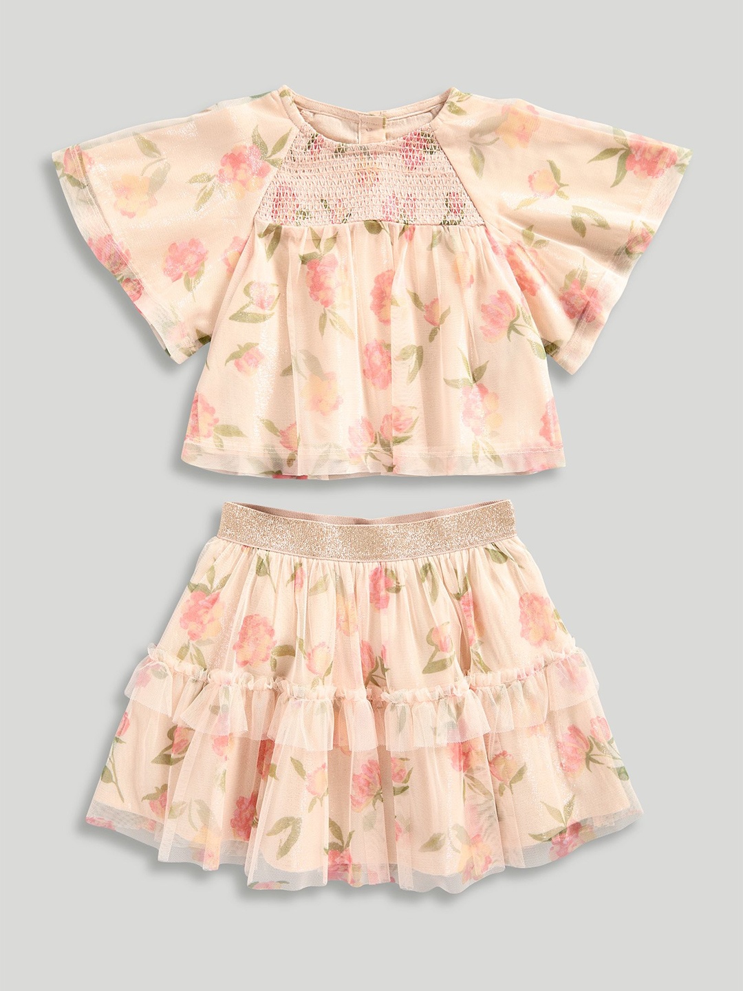 mothercare Girls Occasion Wear Tiered Skirt And Shirred Top 2-Piece Set, Peach
mothercare Girls Occasion Wear Tiered Skirt And Shirred Top 2-Piece Set, Peach