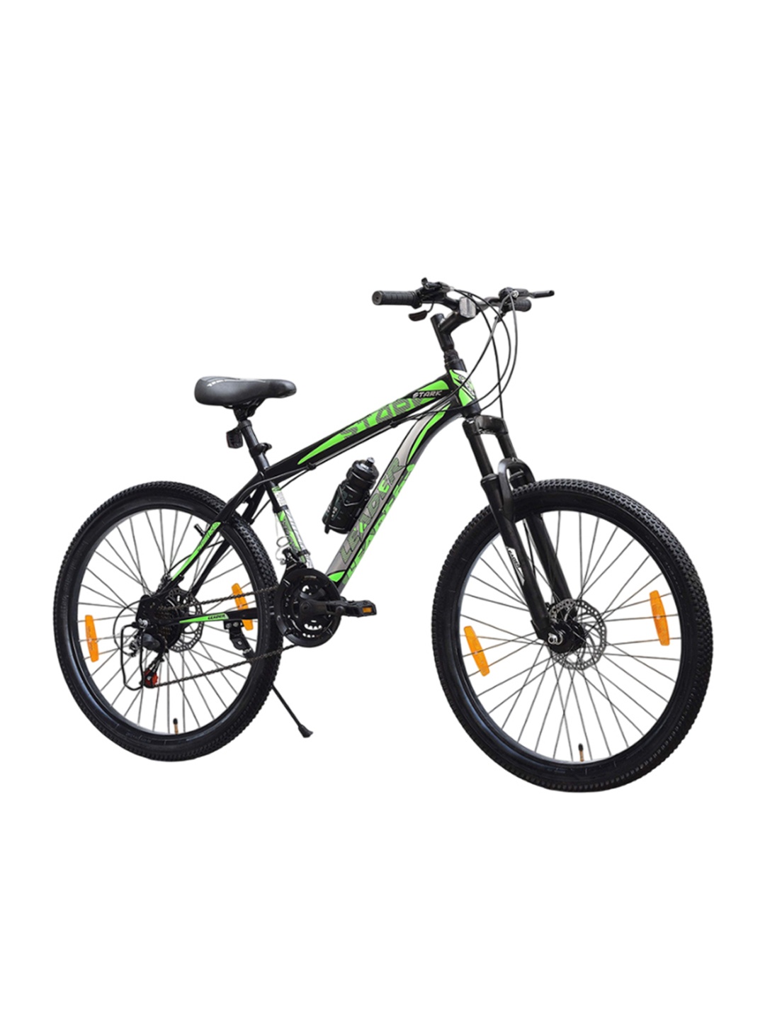 LEADER Stark 27.5T 21-Speed MTB Cycle With Front Suspension and Dual Disc Brake, Black
LEADER Stark 27.5T 21-Speed MTB Cycle With Front Suspension and Dual Disc Brake, Black